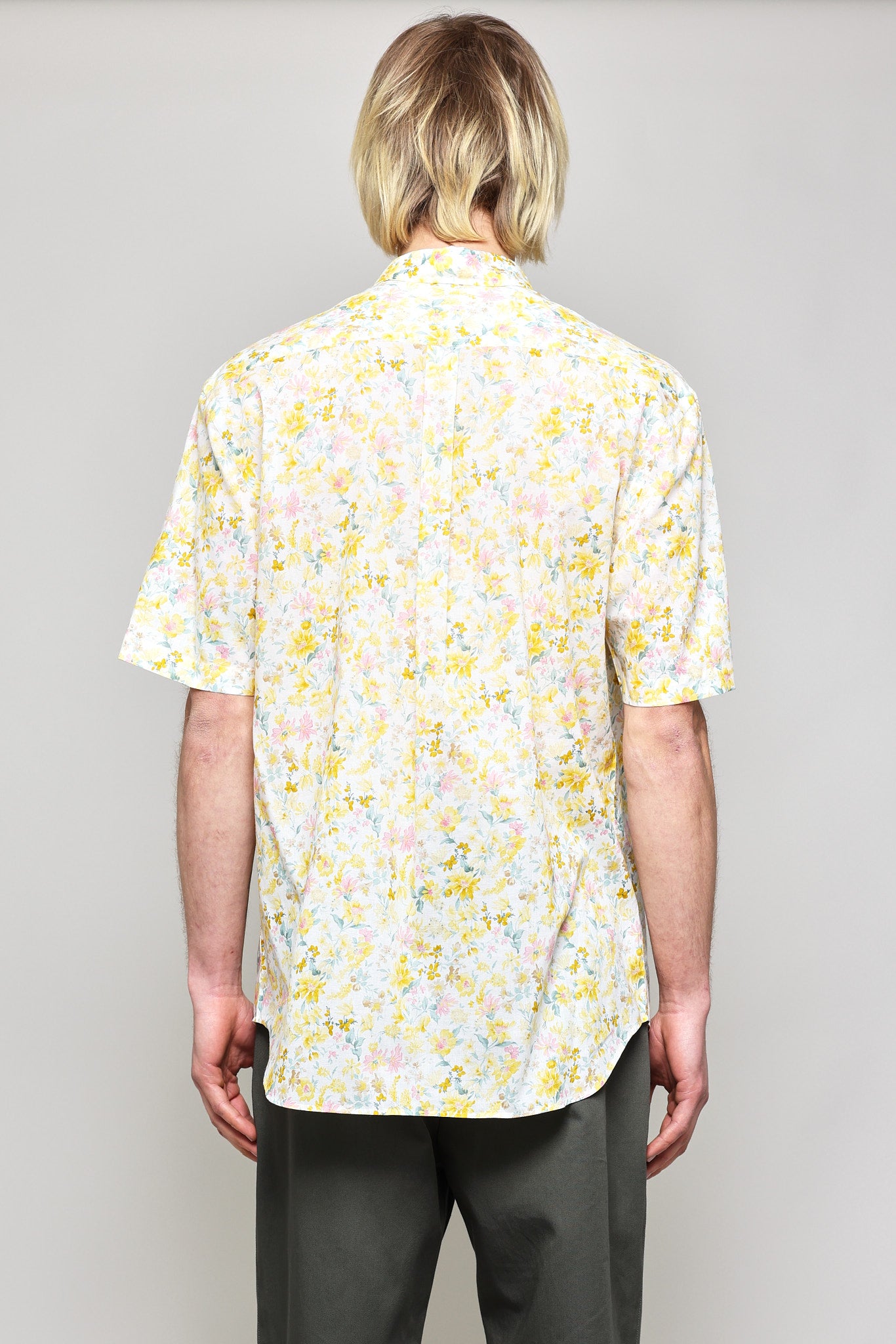 Japanese Big Floral Print in Yellow 03