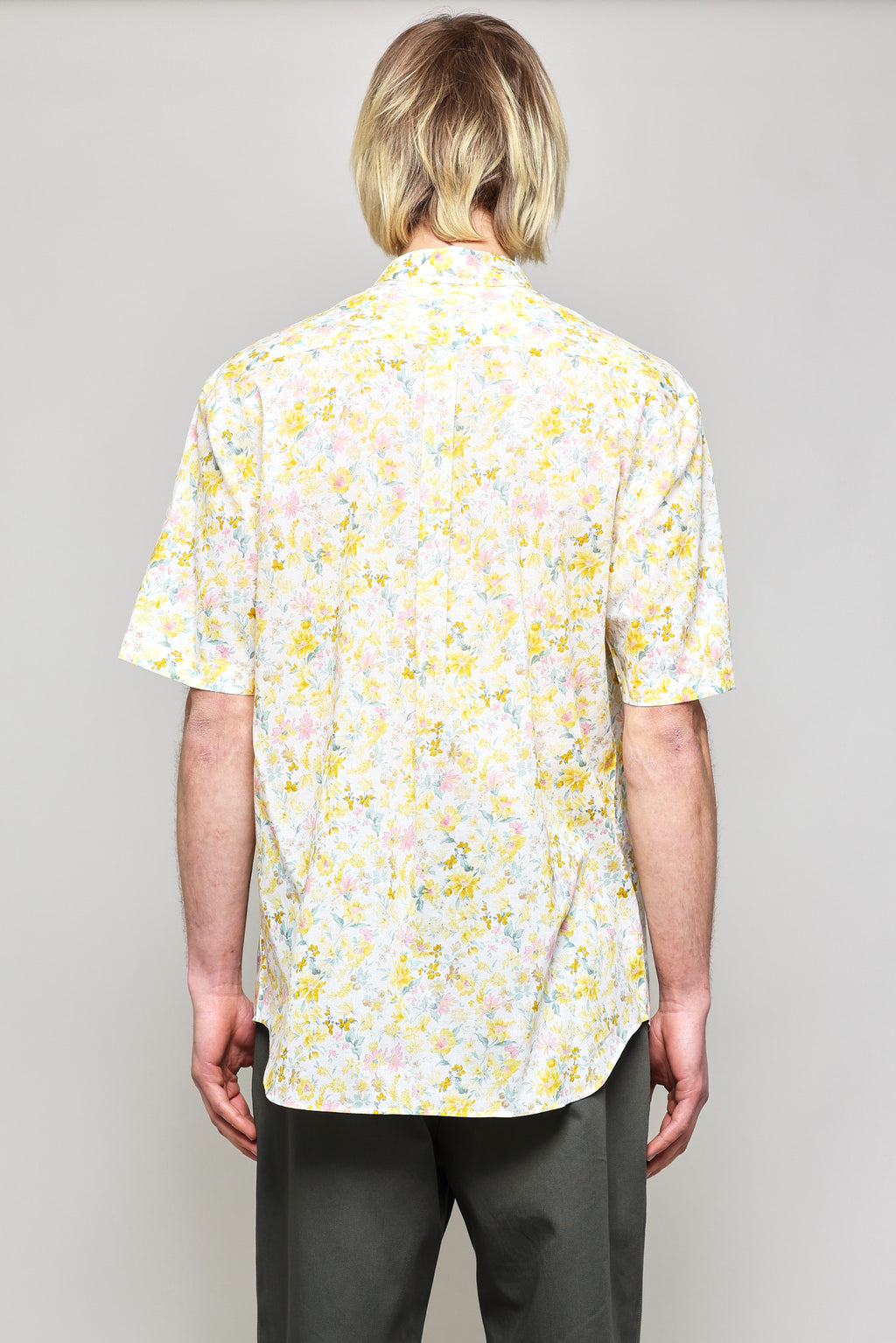 Japanese Big Floral Print in Yellow 03