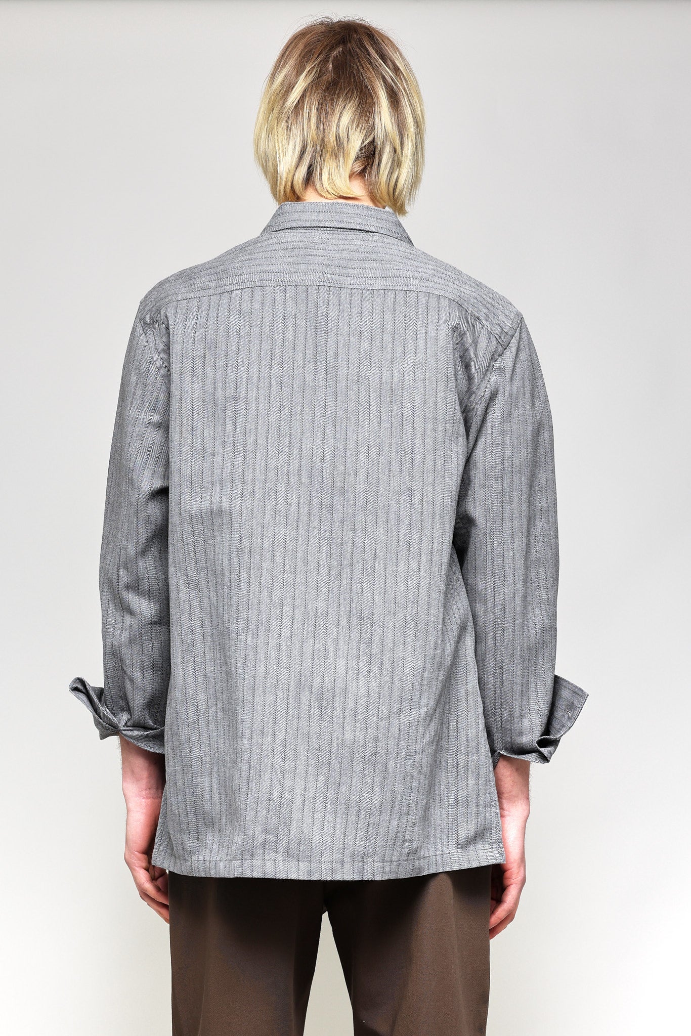 Japanese Shadow Stripe in Grey 03