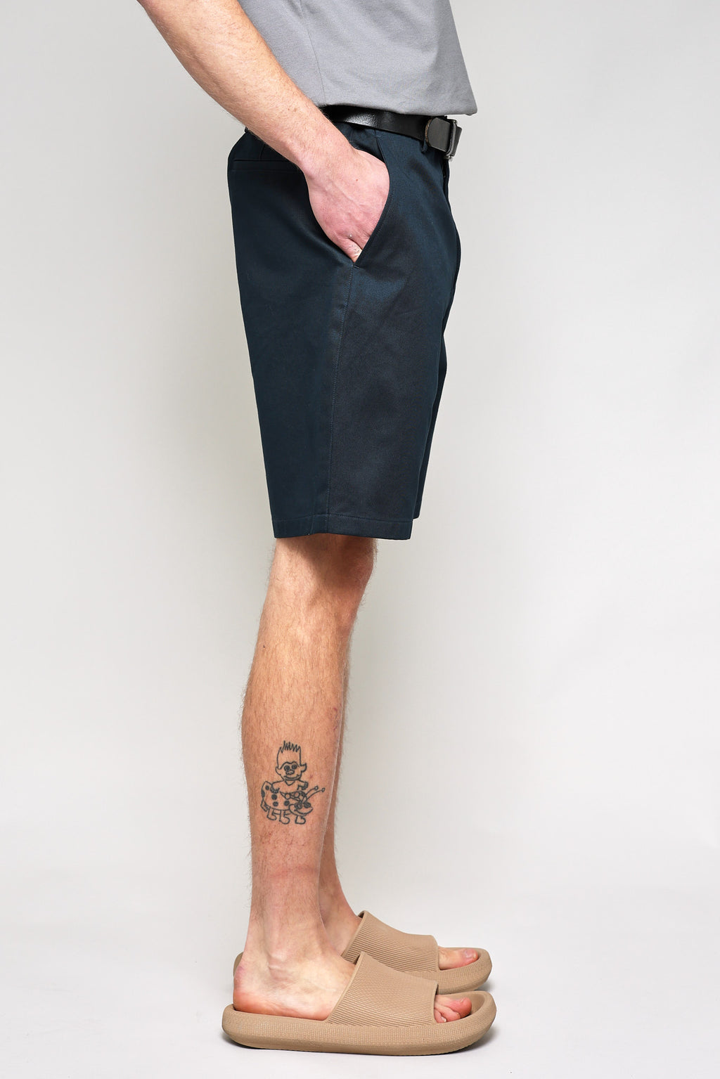 Japanese Chino Shorts 20s Chino Cloth in Navy 05