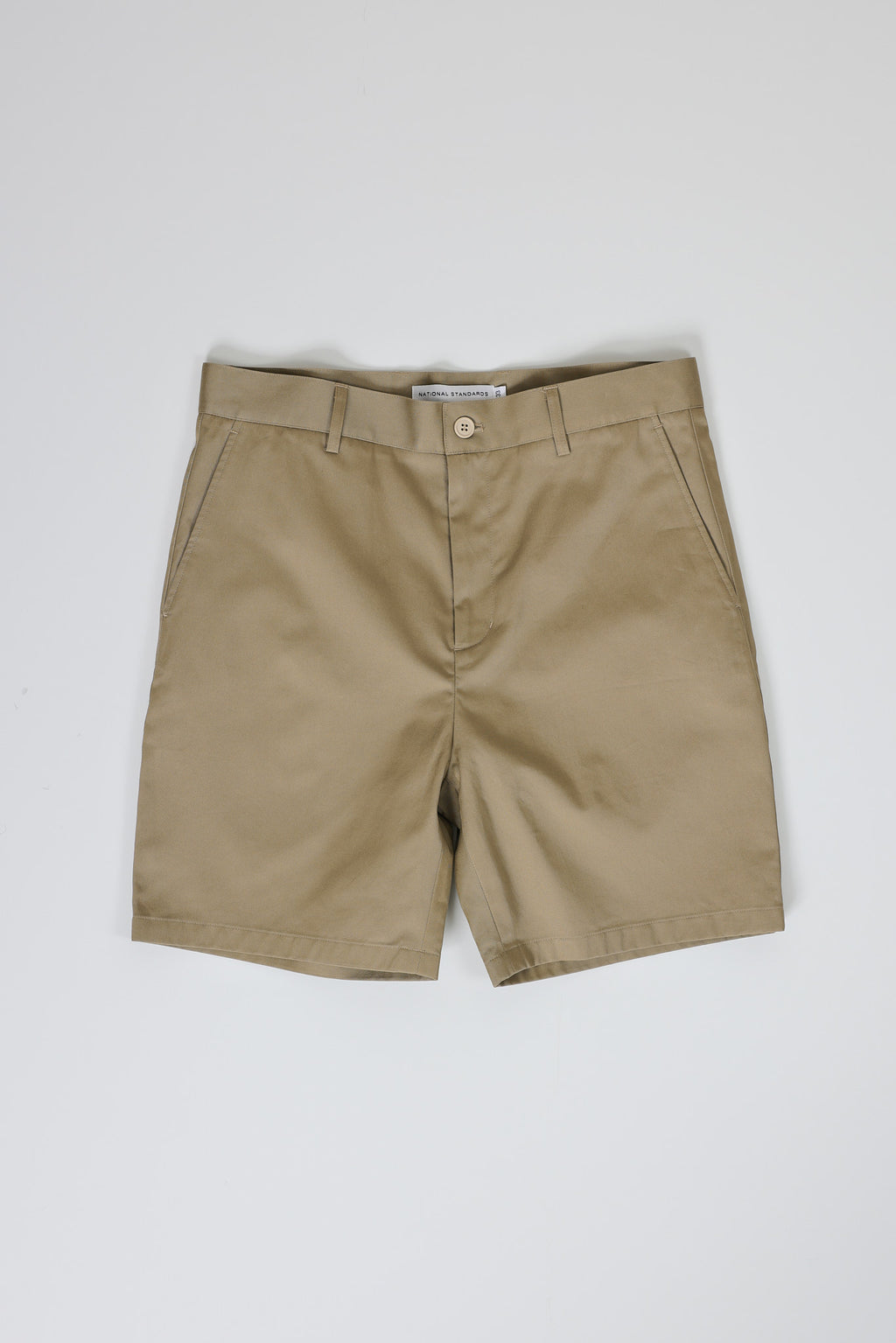 Japanese Chino Shorts High Density Twill in Khaki 01