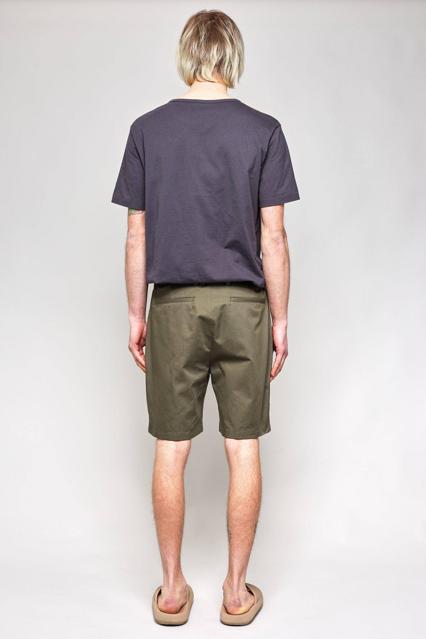 Japanese Chino Shorts High Density Twill in Green 04