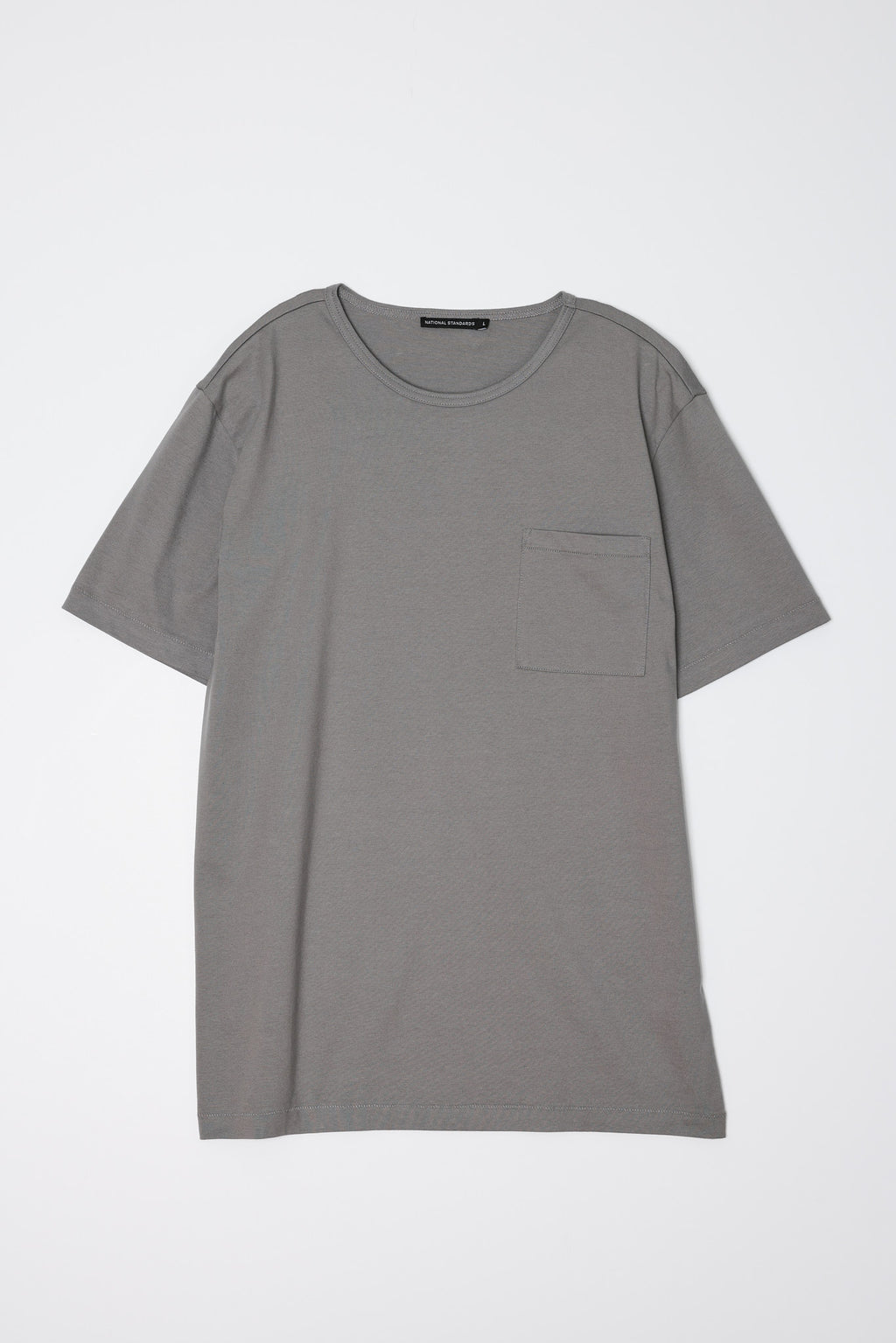 Base Jersey Pocket Crew in Grey 01