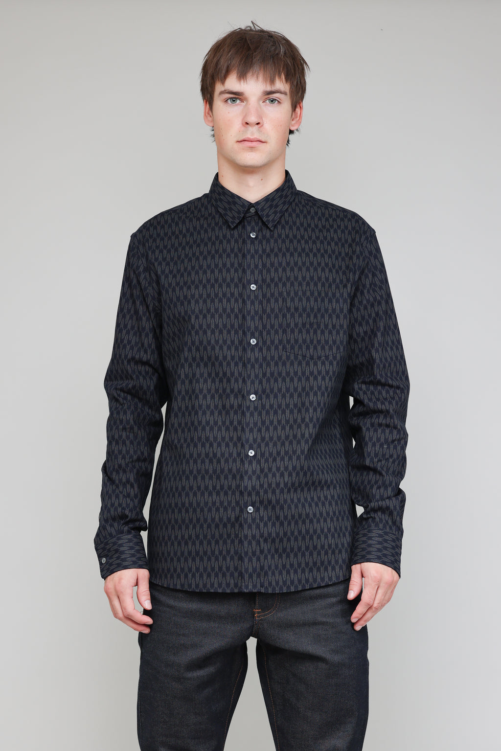 Japanese Arrow Print in Navy 02