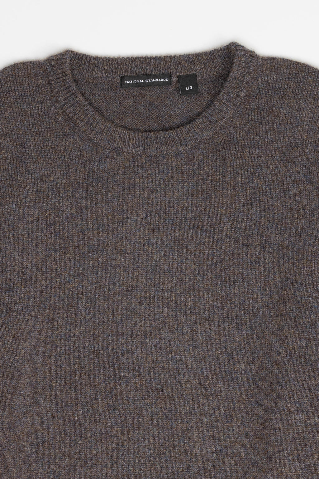 NS3018-20 New Wool Crew Neck in Melange Fossil 5
