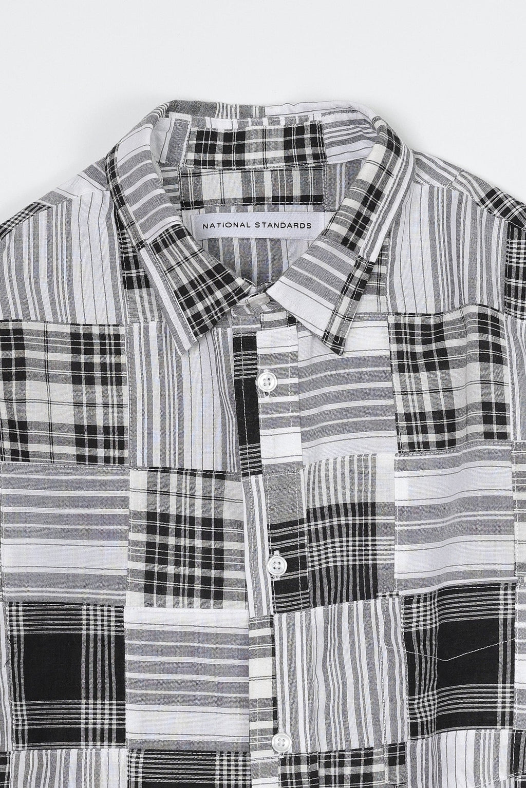 Japanese Patchwork Plaid in Black and White 06