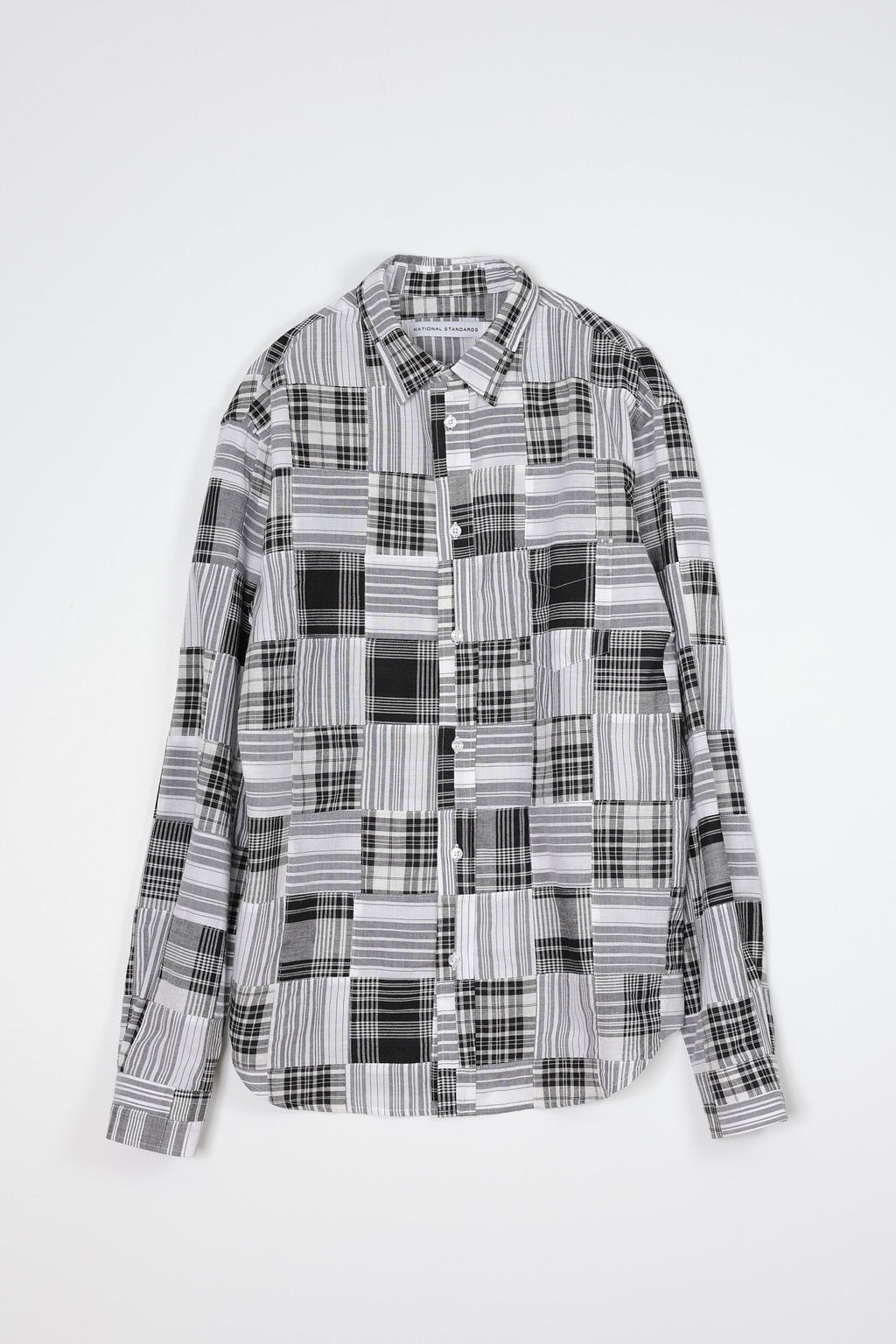 Japanese Patchwork Plaid in Black and White 01