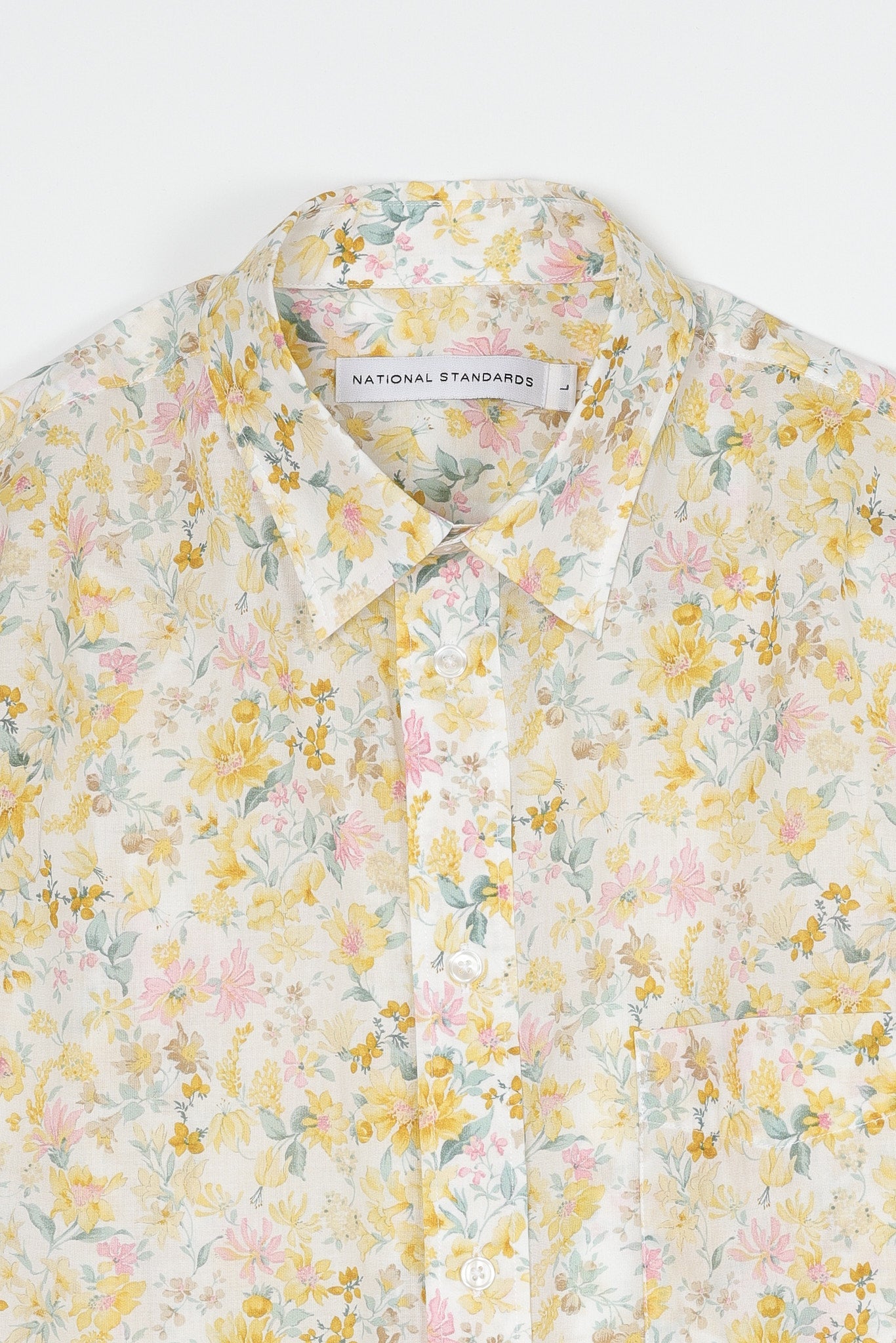 Japanese Big Floral Print in Yellow 06