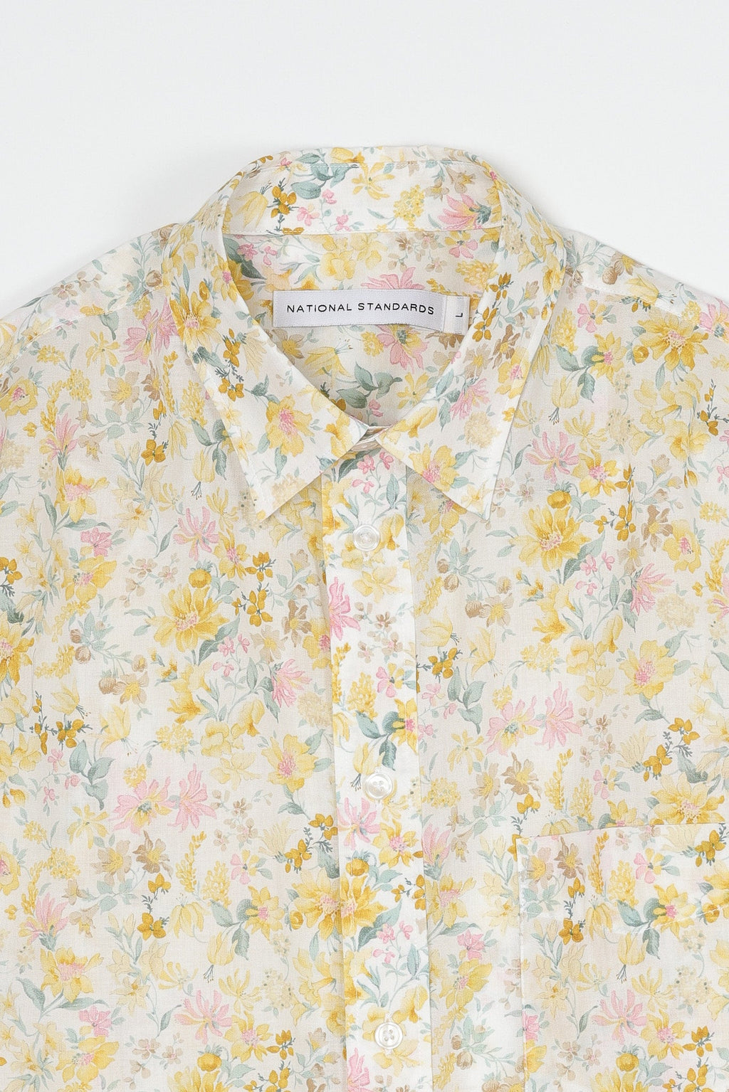 Japanese Big Floral Print in Yellow 06