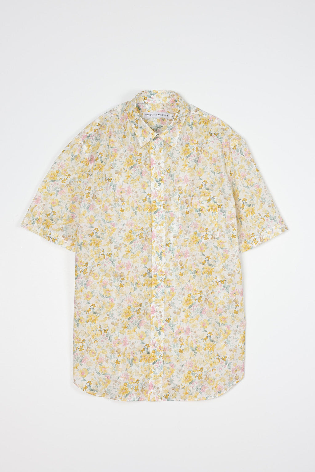 Japanese Big Floral Print in Yellow 01