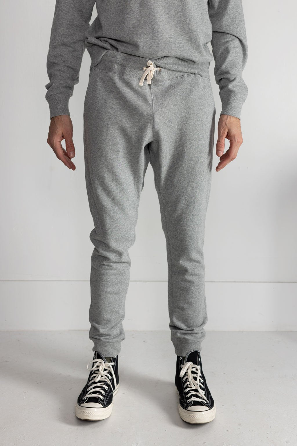 NS2167-3 250g French Terry Sweatpants in Melange Grey – National Standards