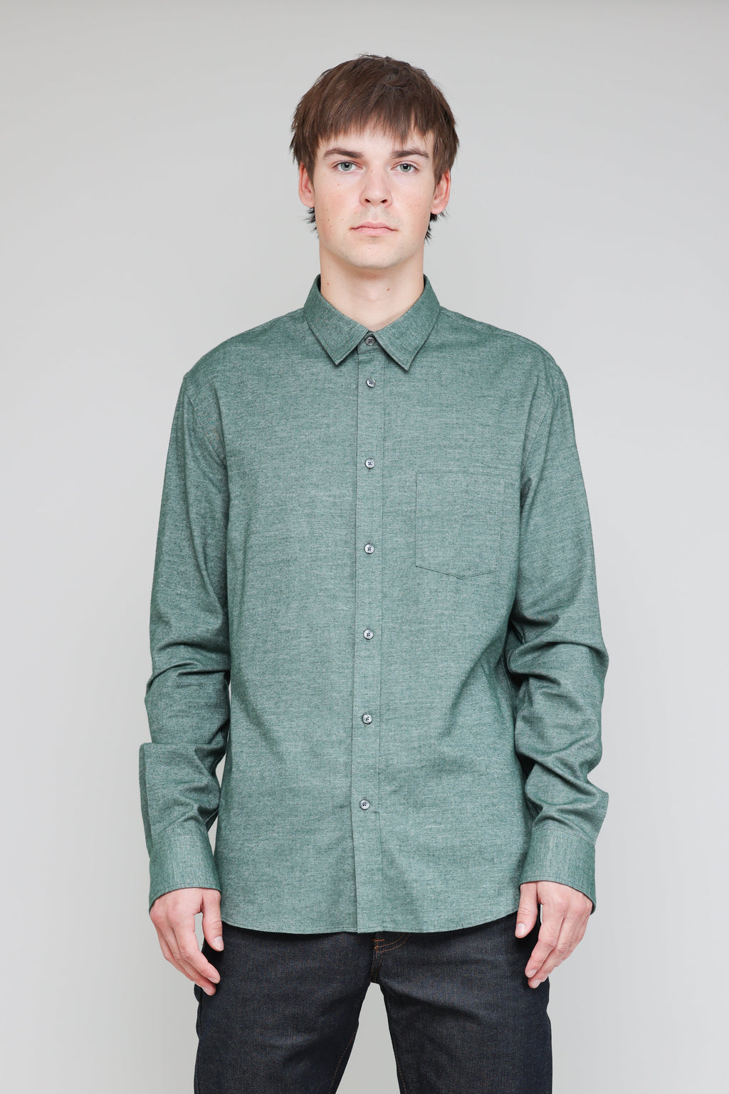 Japanese Brushed Twill in Green 02
