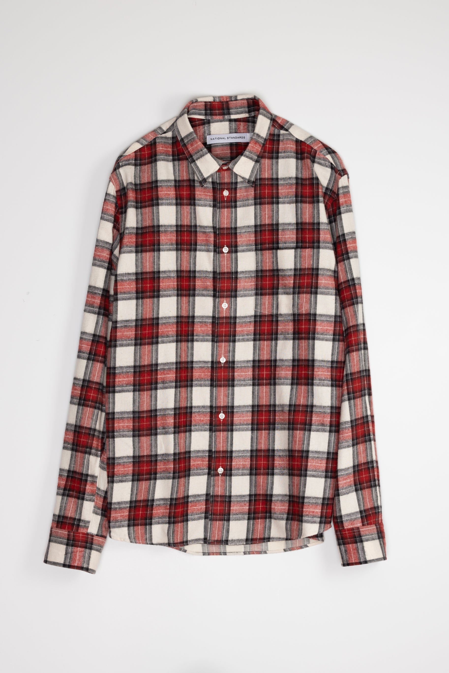 Japanese Shaggy Tartan in Red and Grey 01