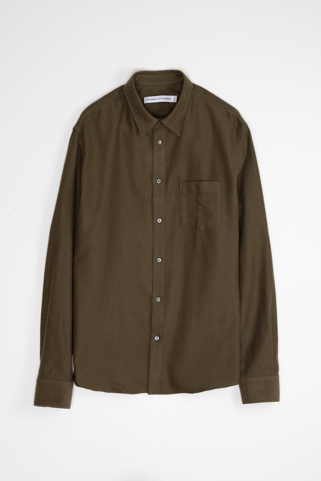 Japanese Flannel in Army Green 01