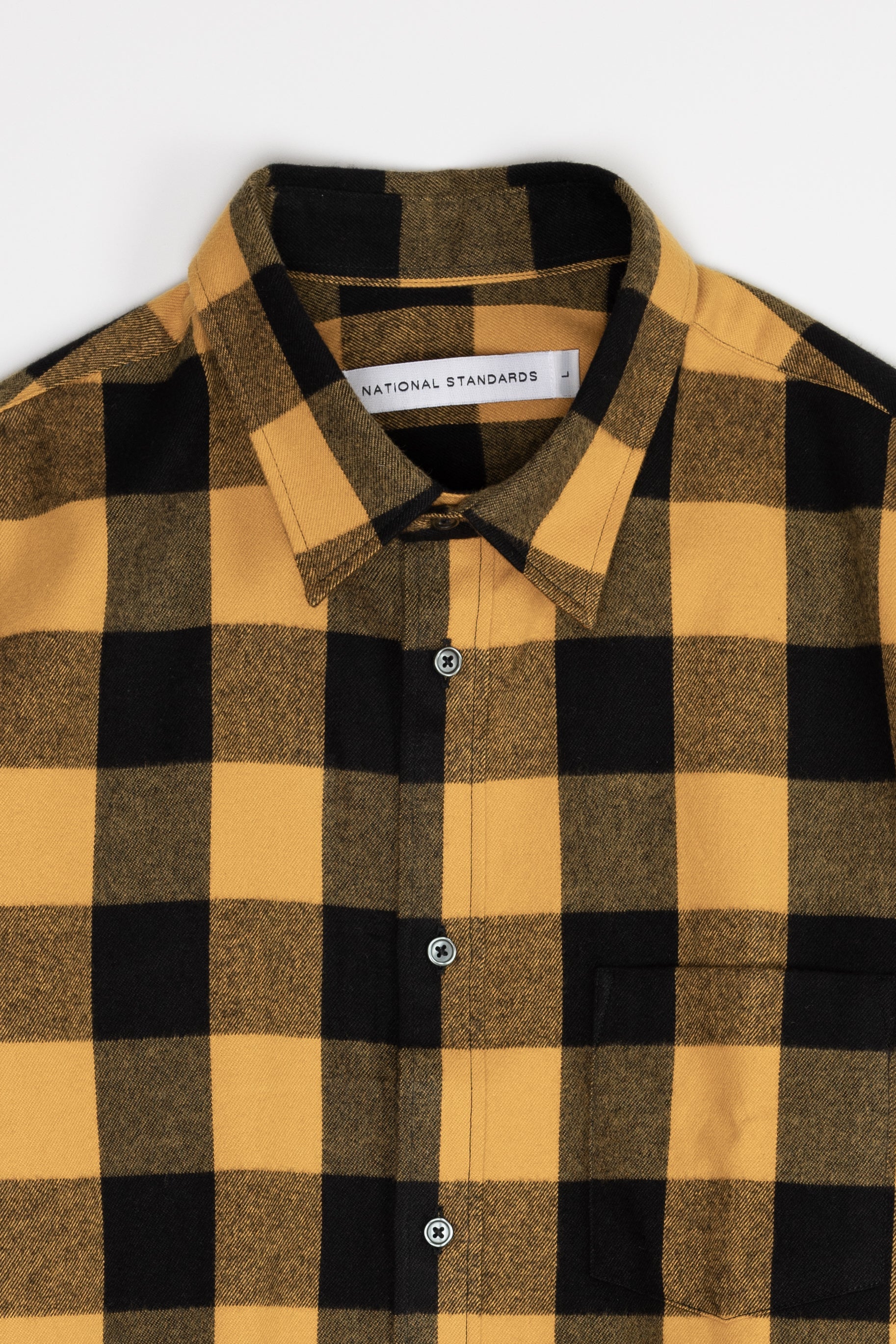 Japanese Brushed Buffalo Plaid in Yellow and Black 06