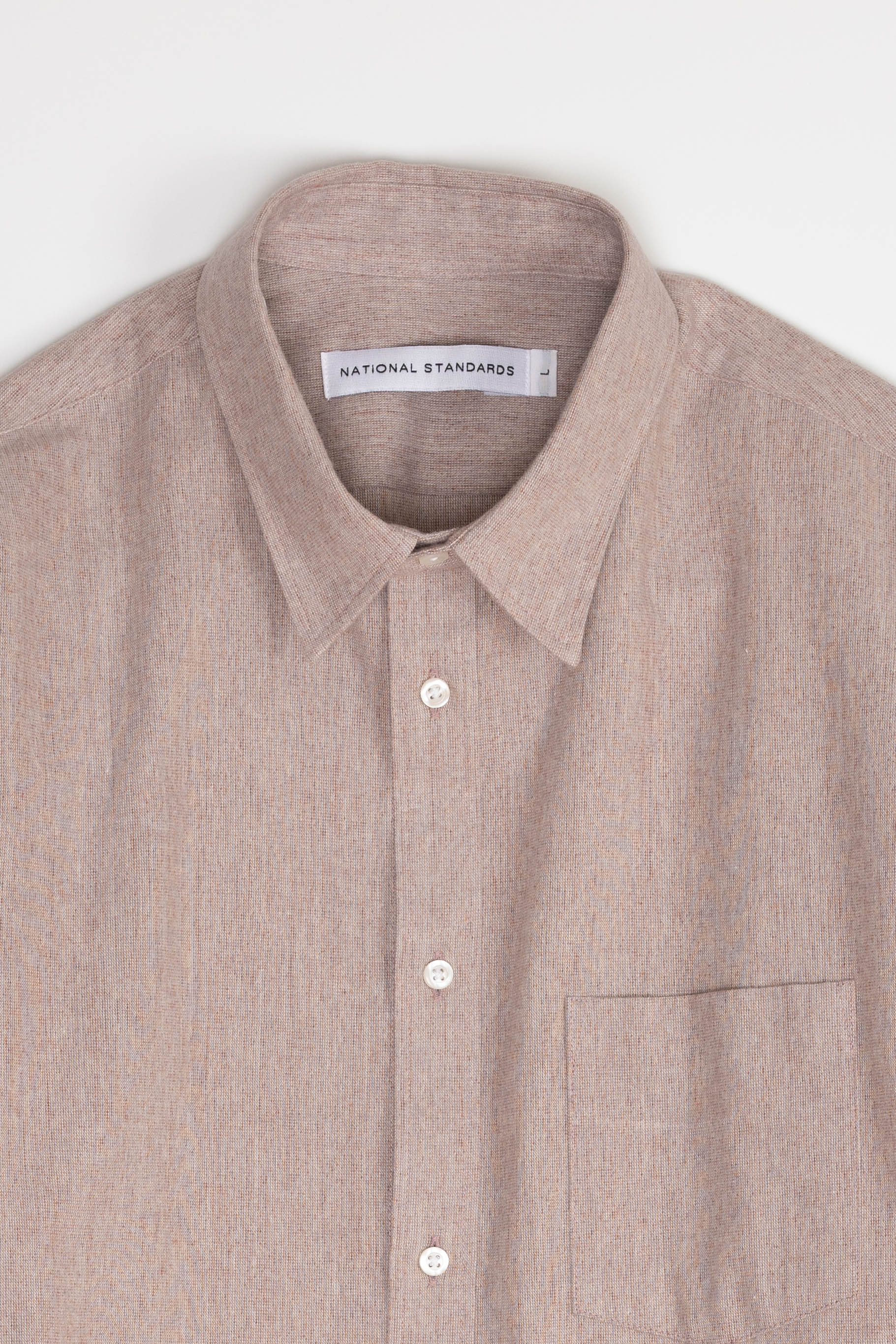 Japanese Yarn Dyed Brushed Poplin in Pink 05