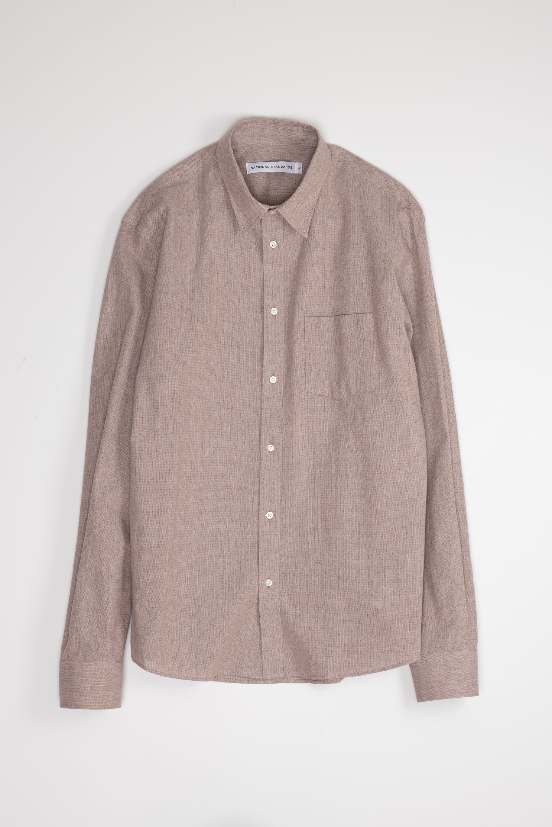 Japanese Yarn Dyed Brushed Poplin in Pink 01