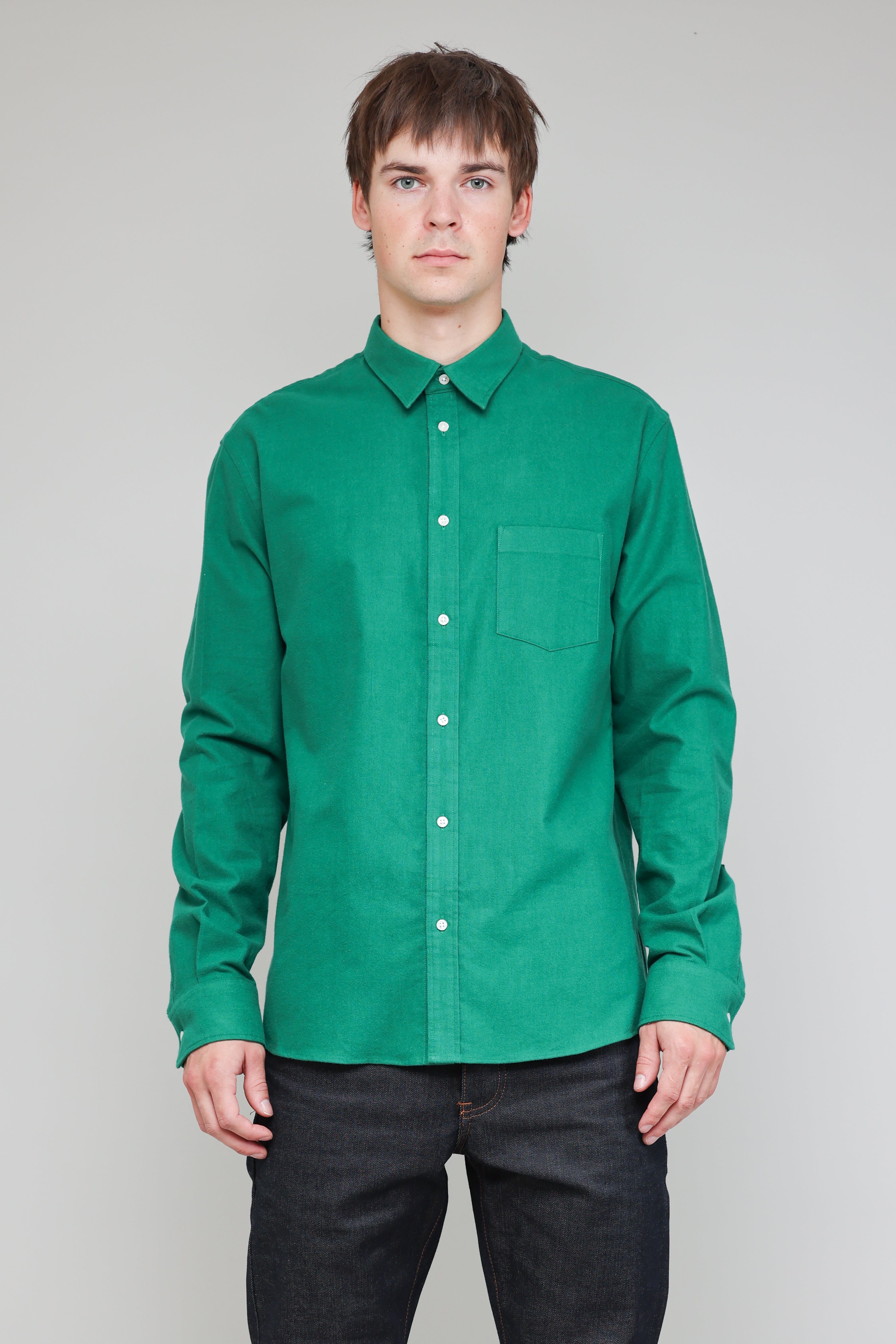 Japanese Flannel in Green 02