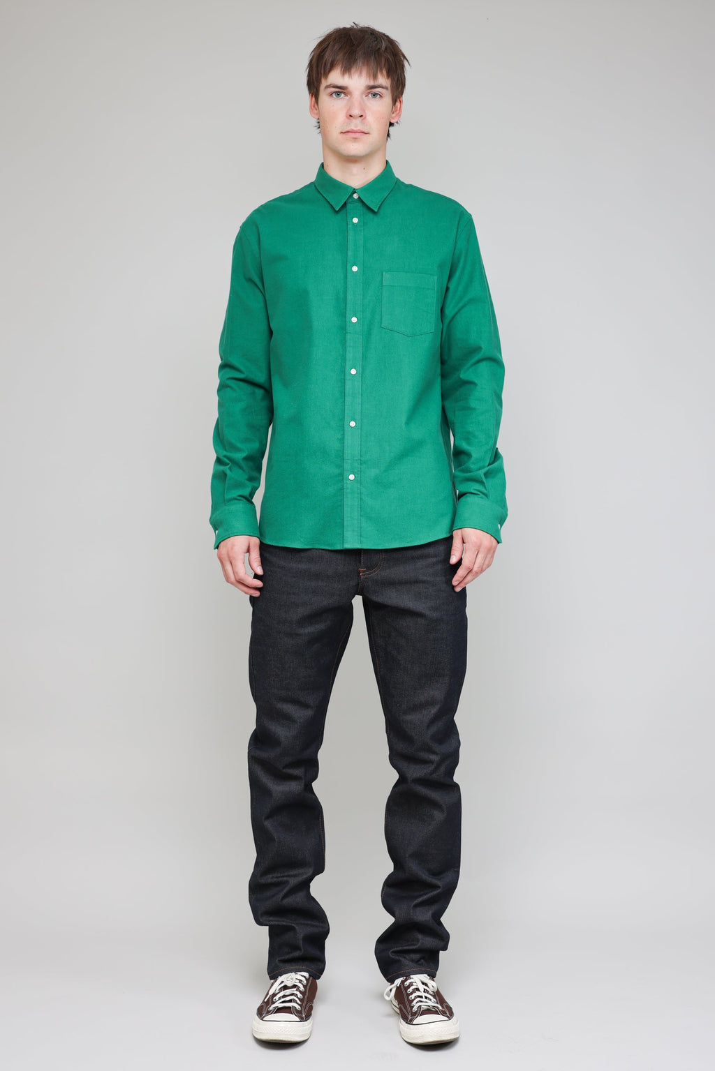 Japanese Flannel in Green 05