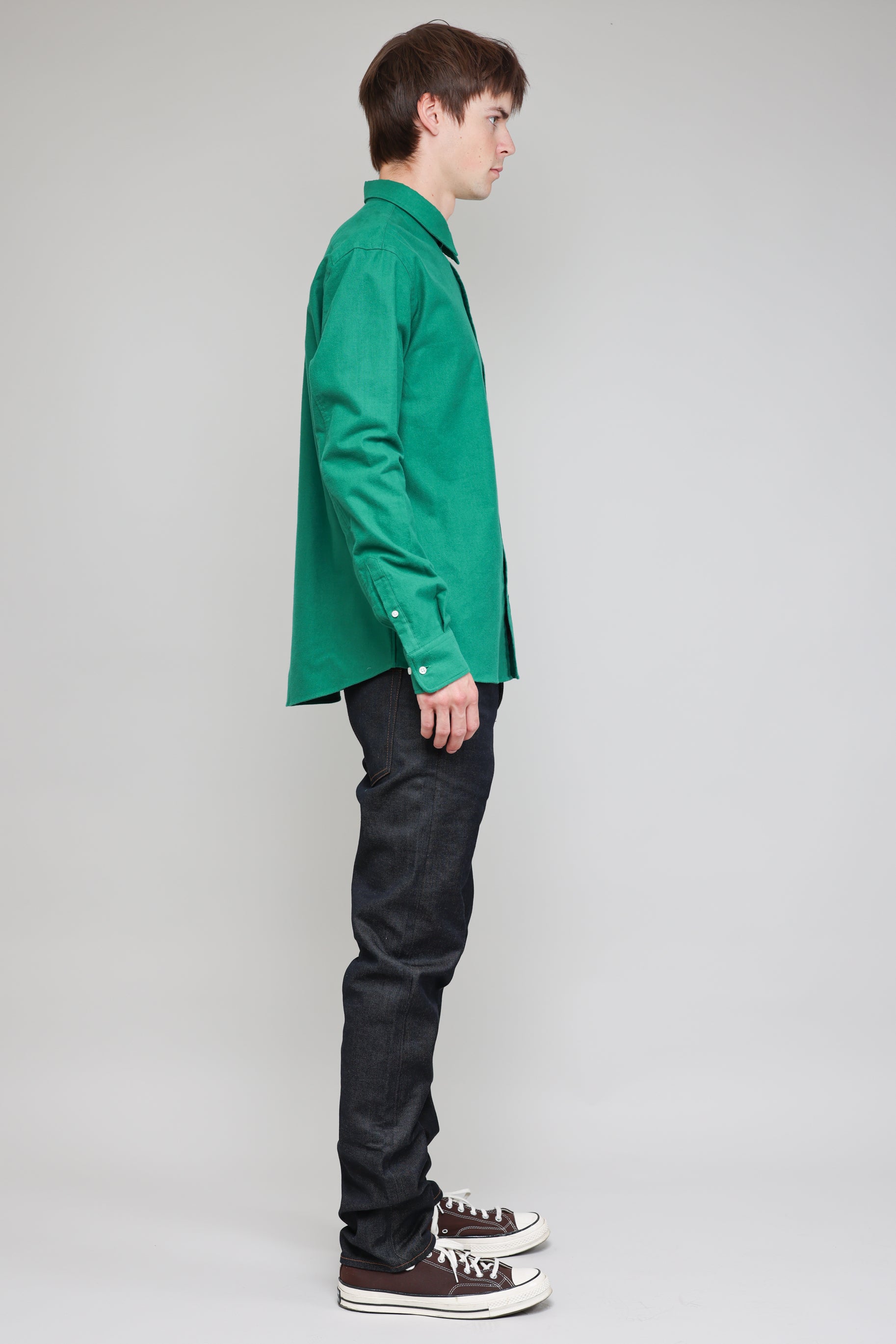 Japanese Flannel in Green 04
