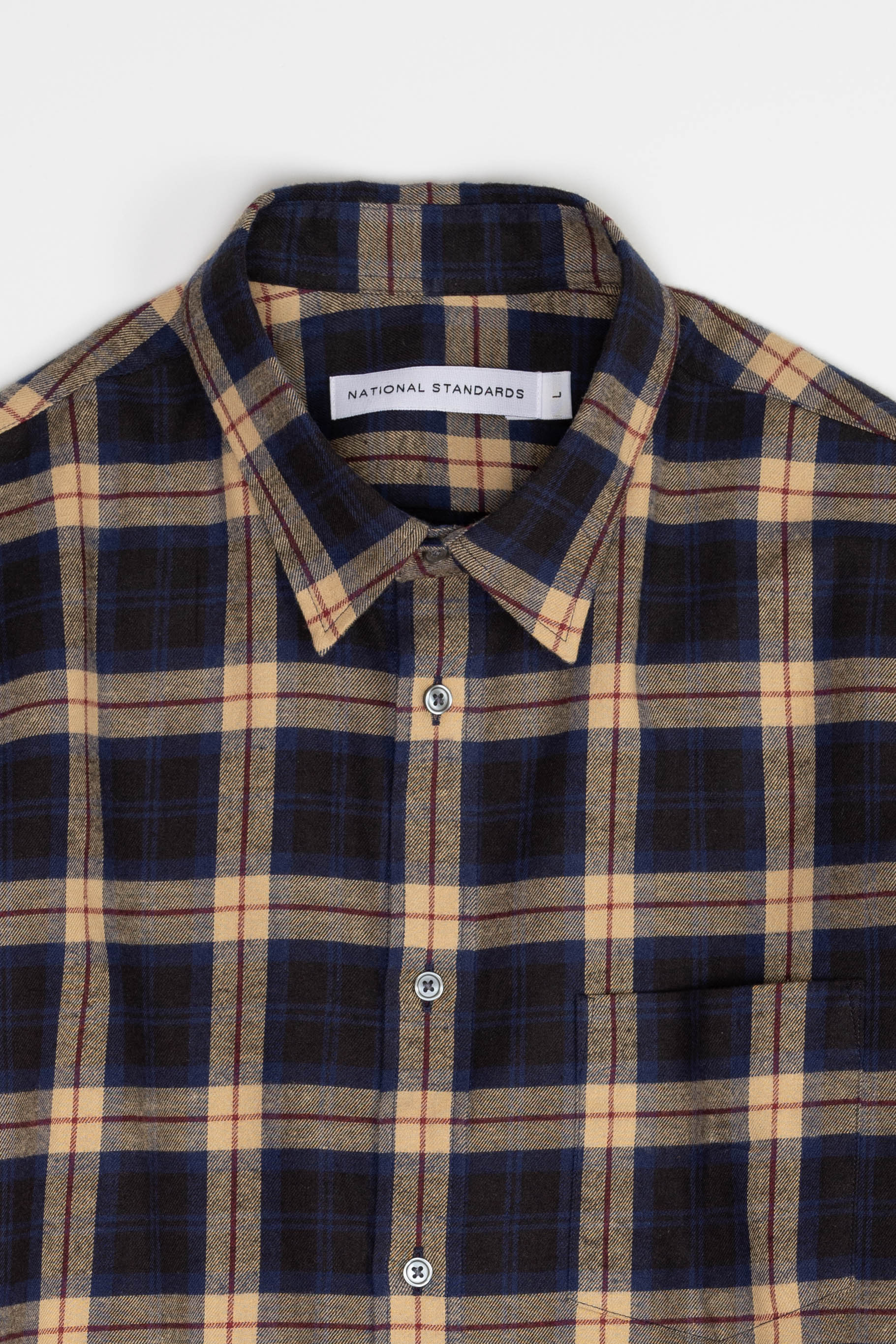 Japanese Scotish Plaid in Navy and Khaki 05