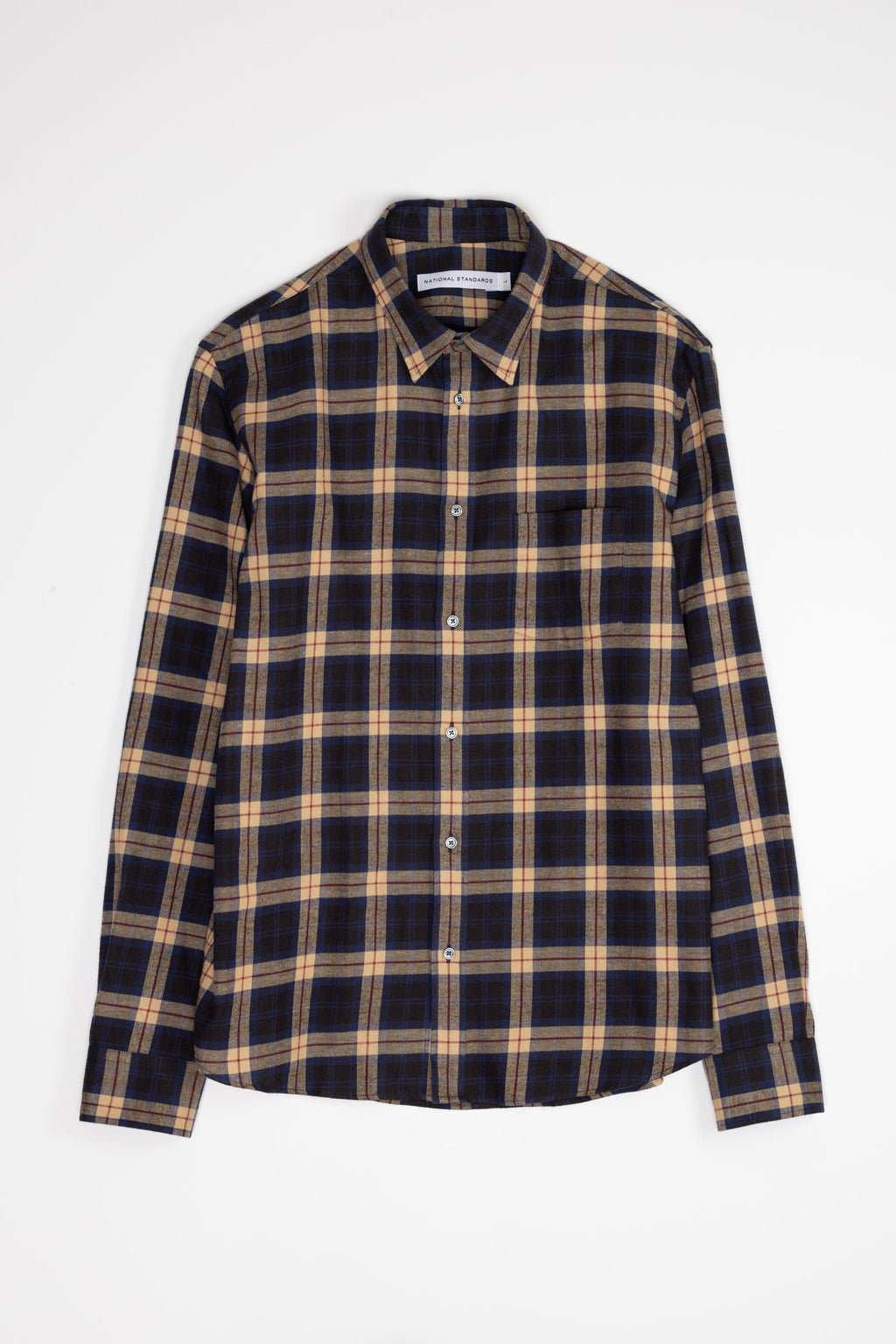 Japanese Scotish Plaid in Navy and Khaki 01