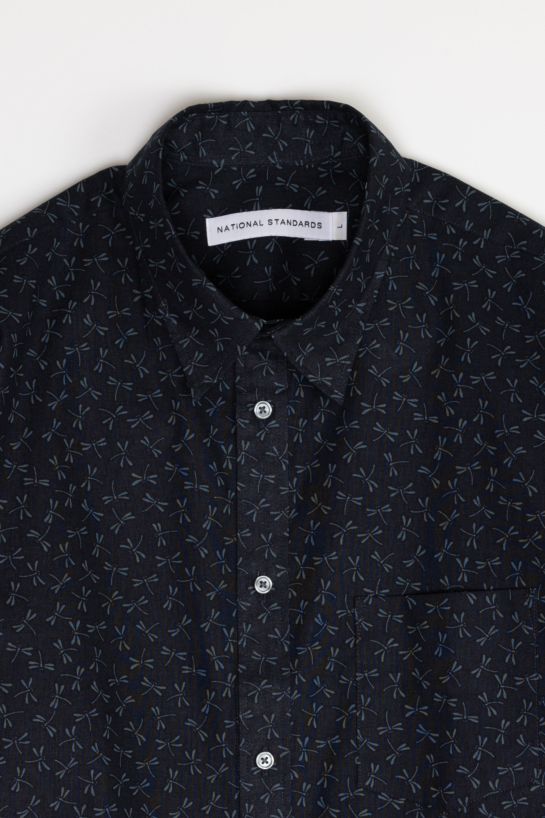 Japanese Firefly Print in Navy 05