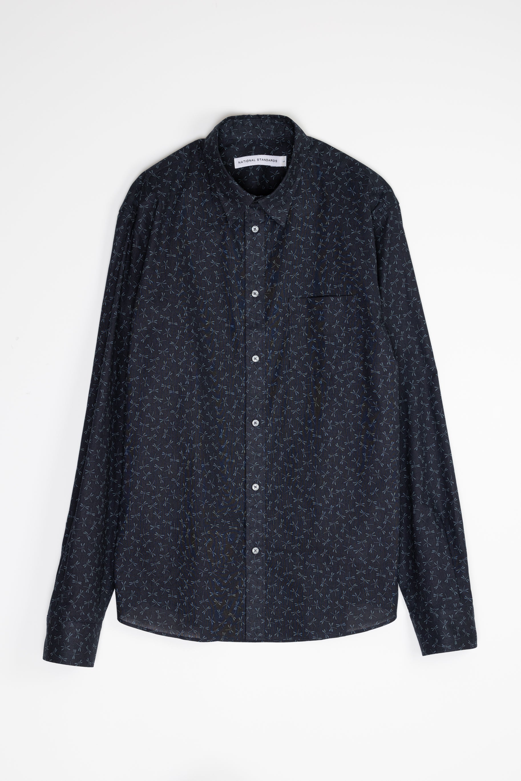 Japanese Firefly Print in Navy 01