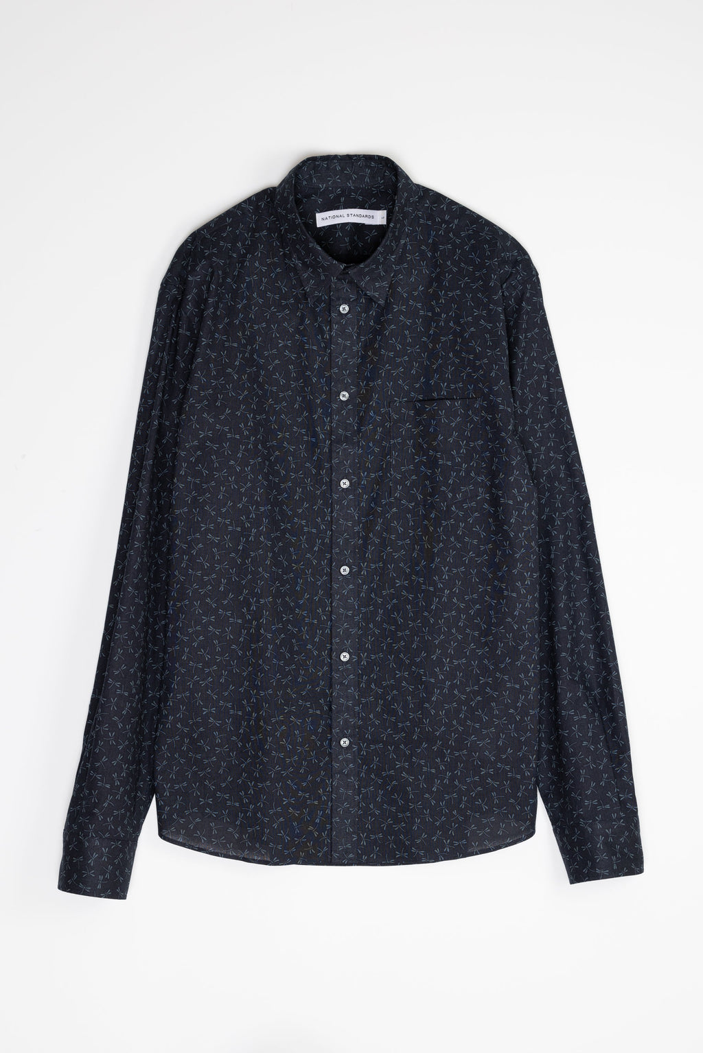 Japanese Firefly Print in Navy 01