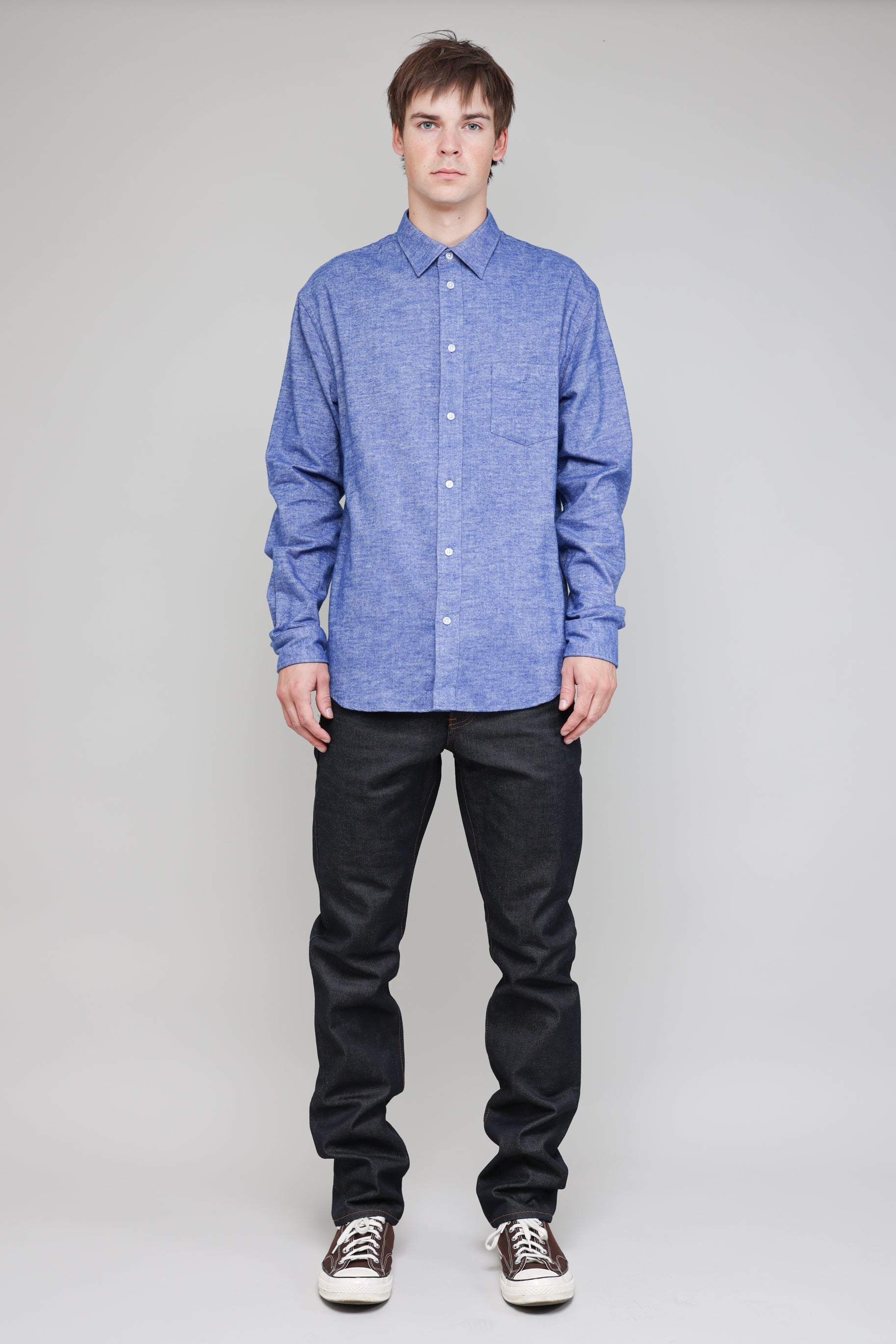 Japanese Nep Twill in Blue 05