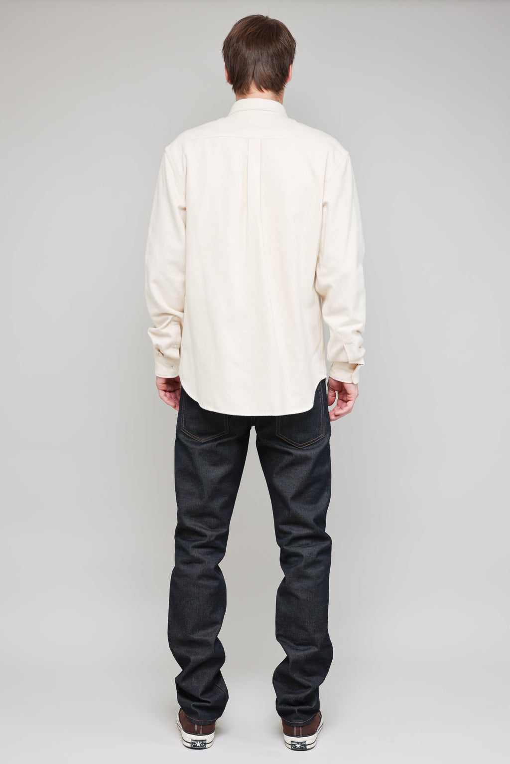 Japanese Heavy Twill Flannel in Ecru 03