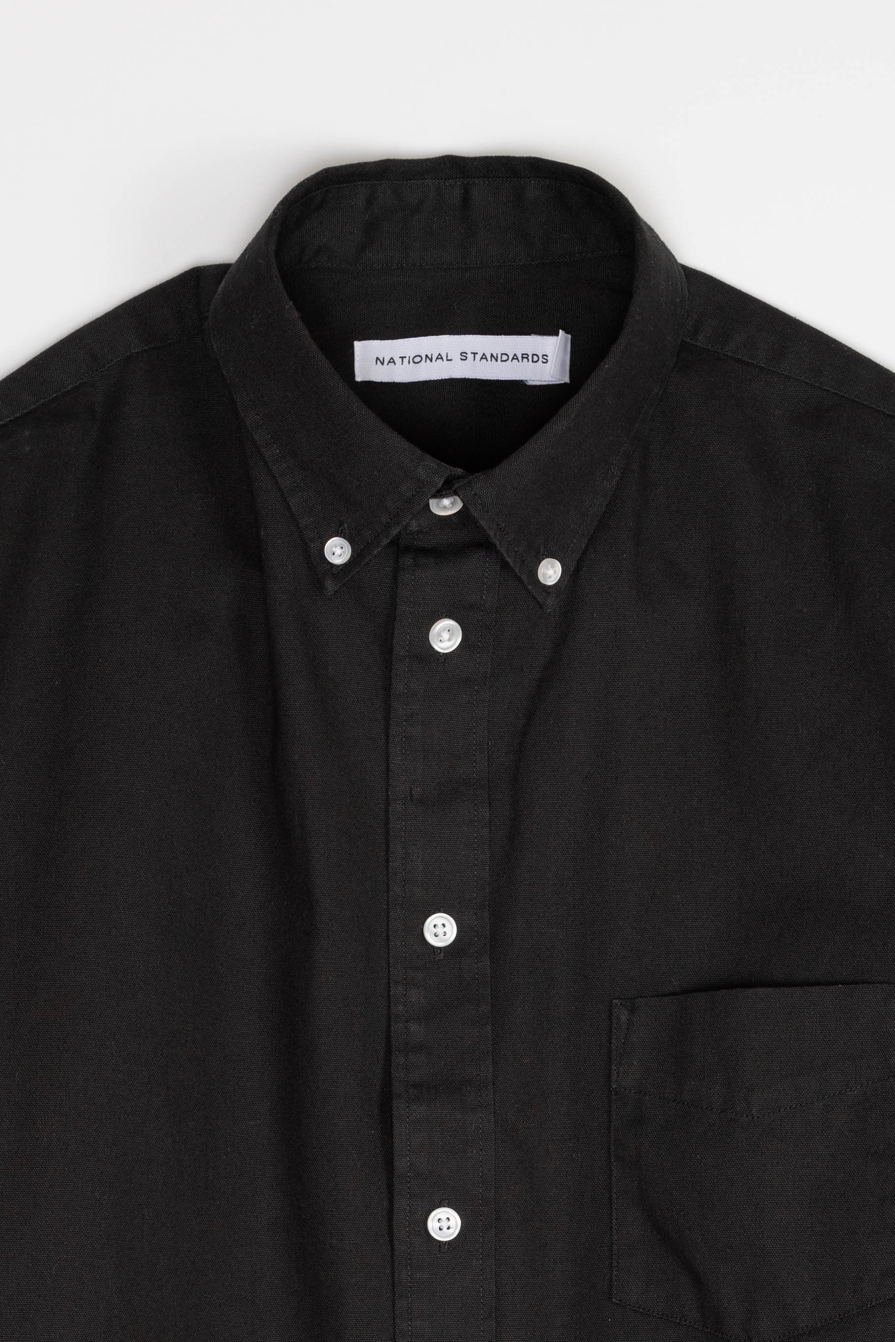 Japanese Washed Oxford in Black 06