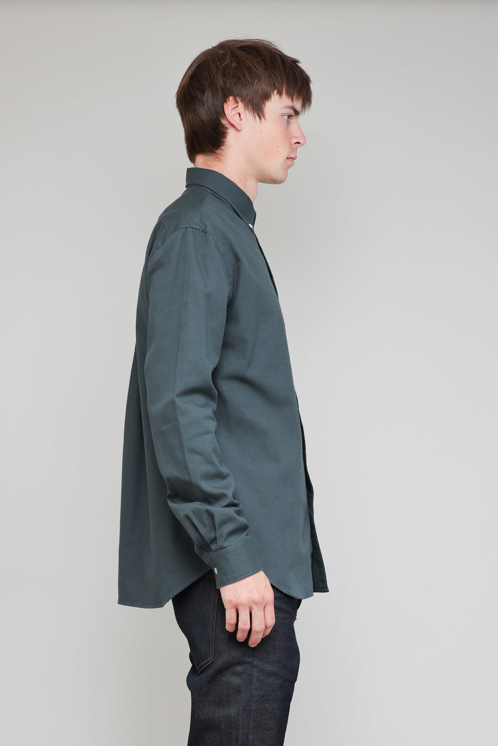 Japanese Washed Oxford in Slate 03