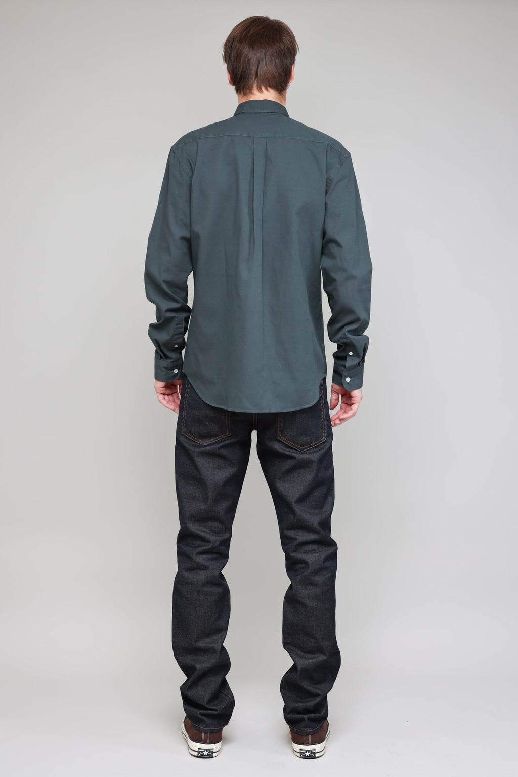 Japanese Washed Oxford in Slate 04