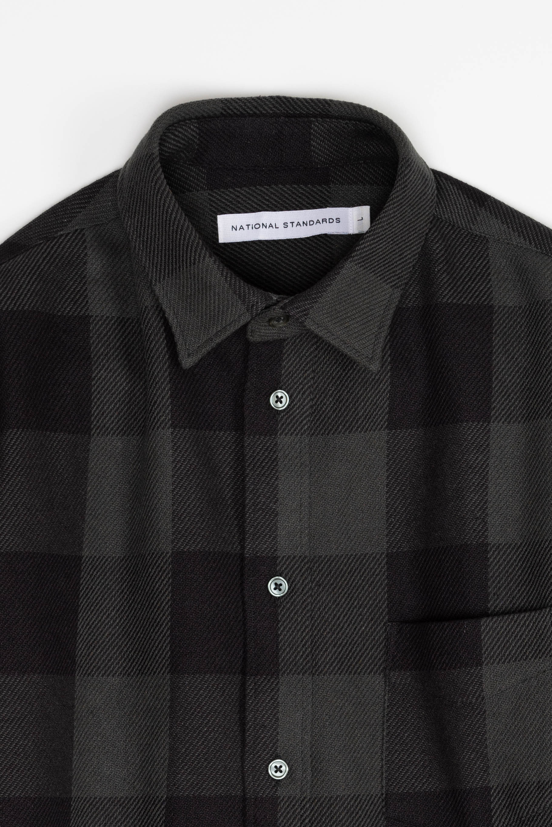 Japanese Buffalo Twill in Grey and Black 06