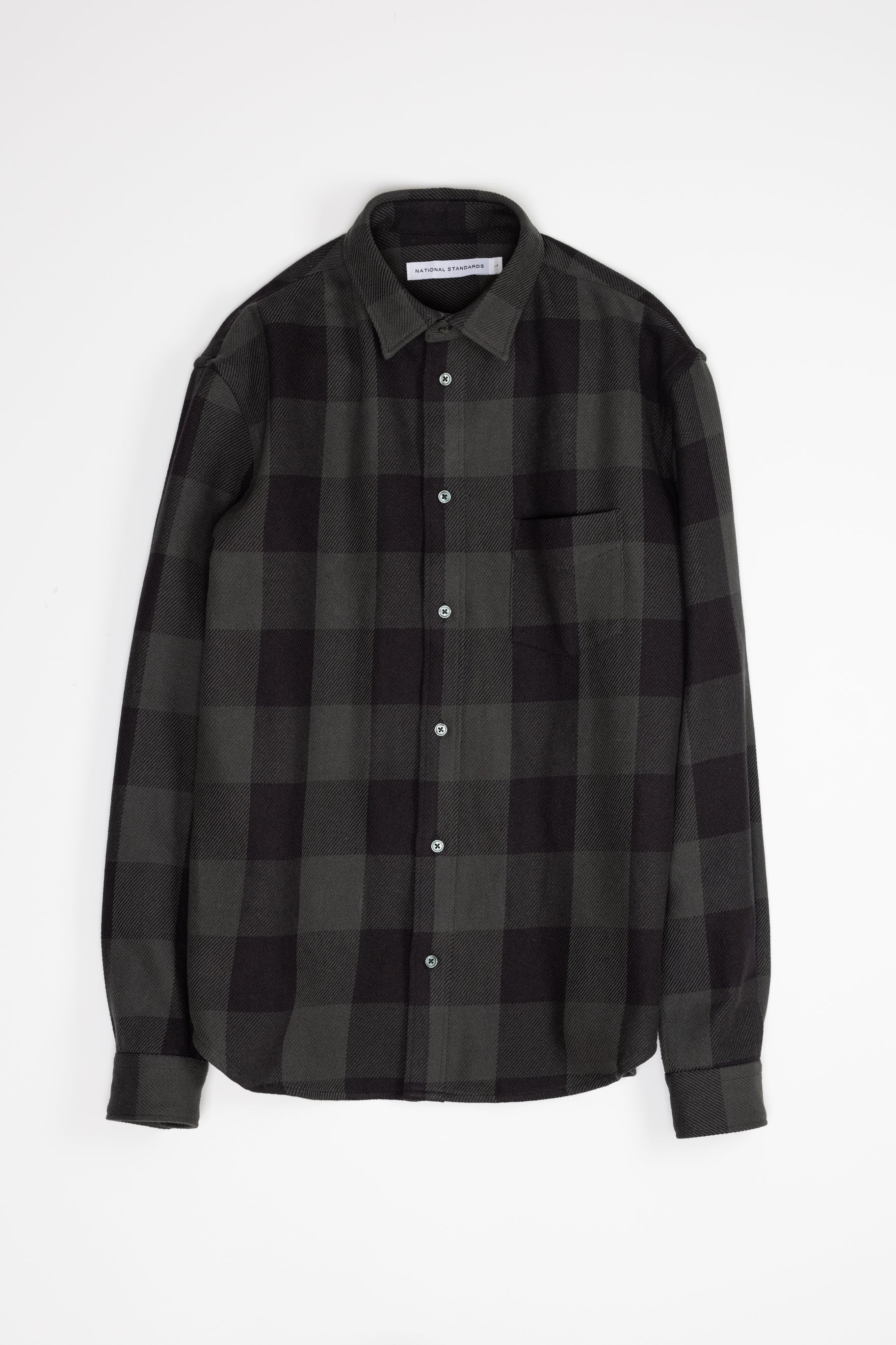 Japanese Buffalo Twill in Grey and Black 01