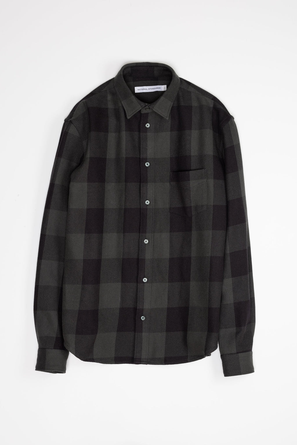 Japanese Buffalo Twill in Grey and Black 01
