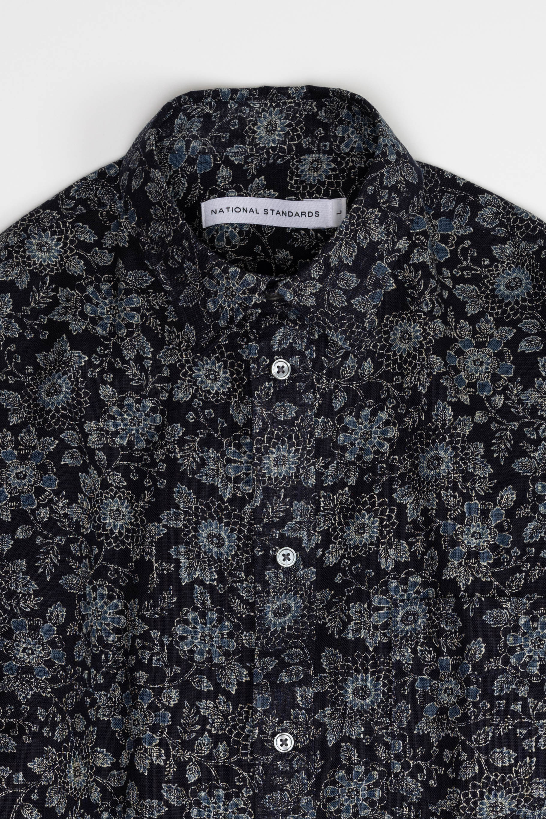 Japanese Floral Print Navy 06