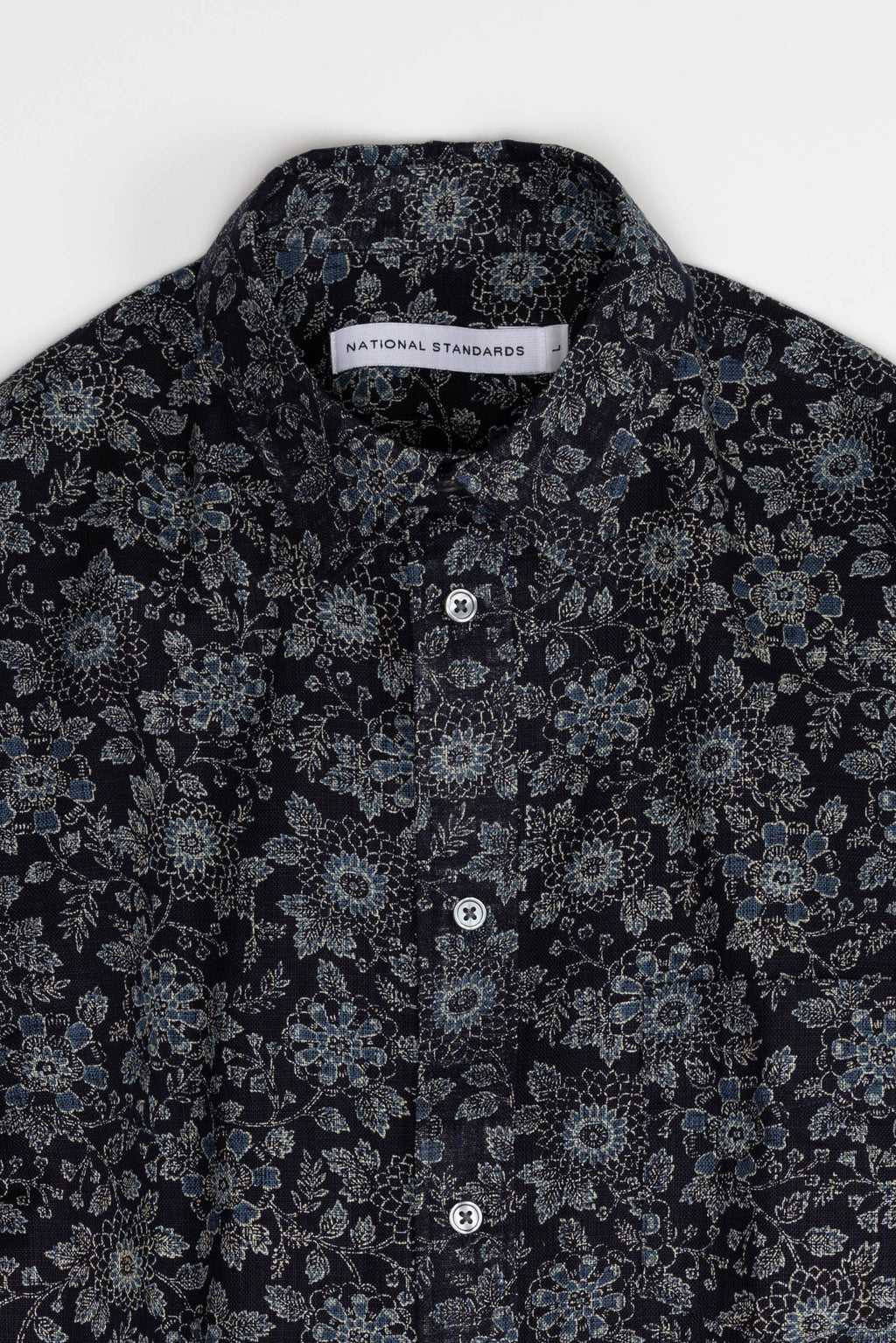 Japanese Floral Print Navy 06