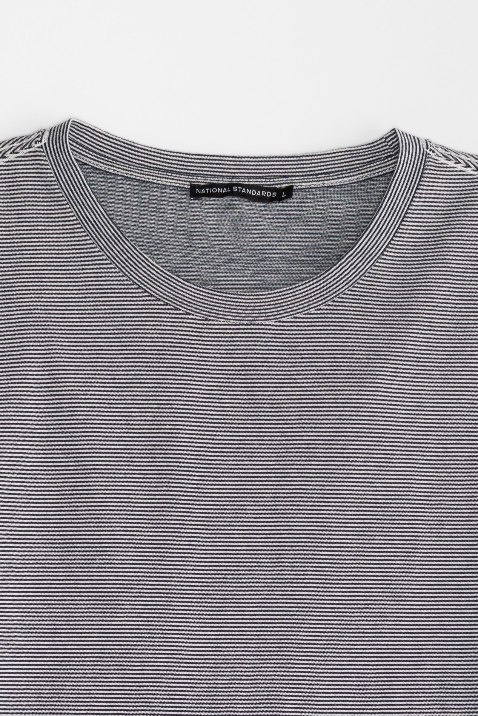NS2171-1 Mini Stripe Crew Neck in Blue Media 2 of 5