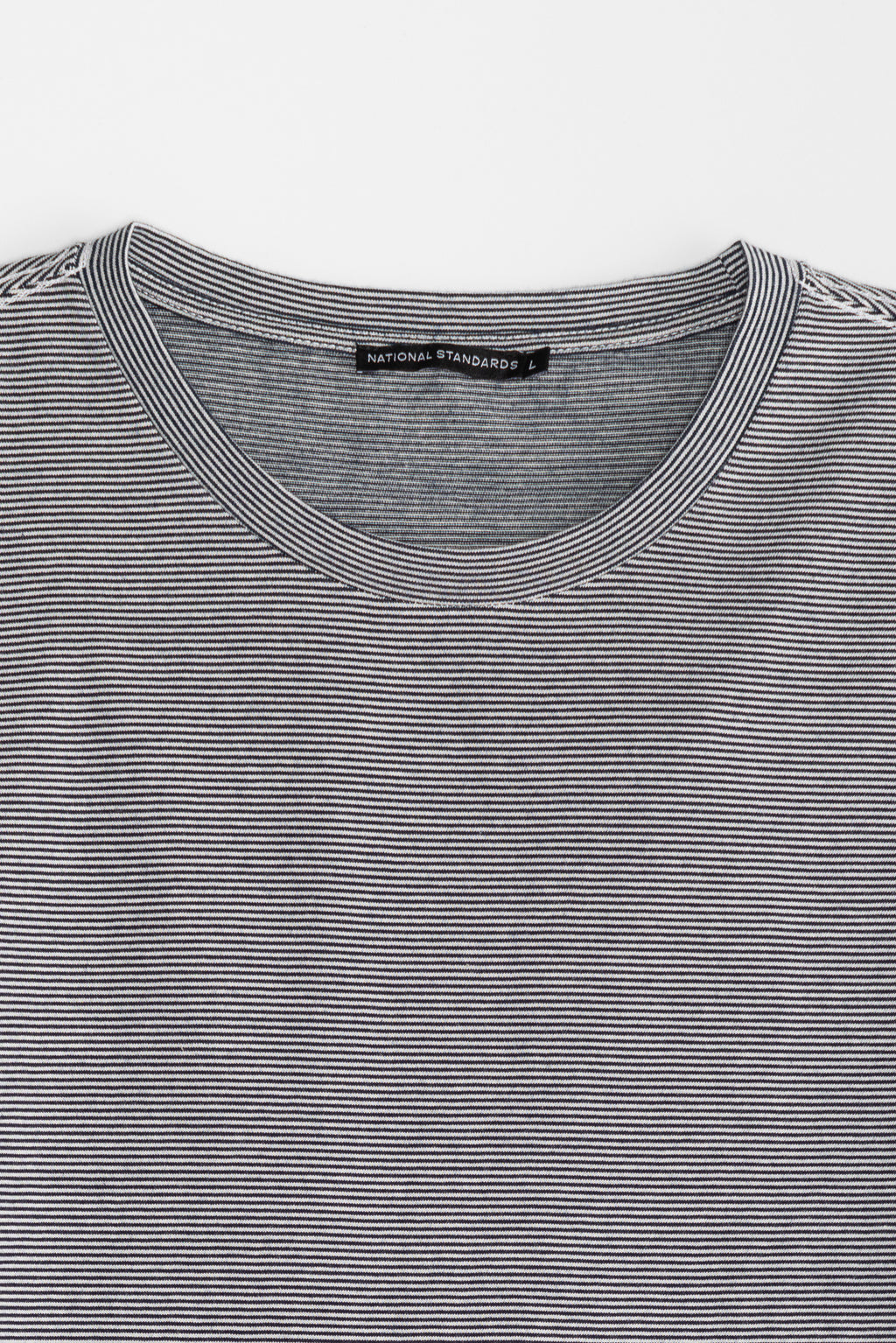 NS2171-1 Mini Stripe Crew Neck in Blue Media 2 of 5