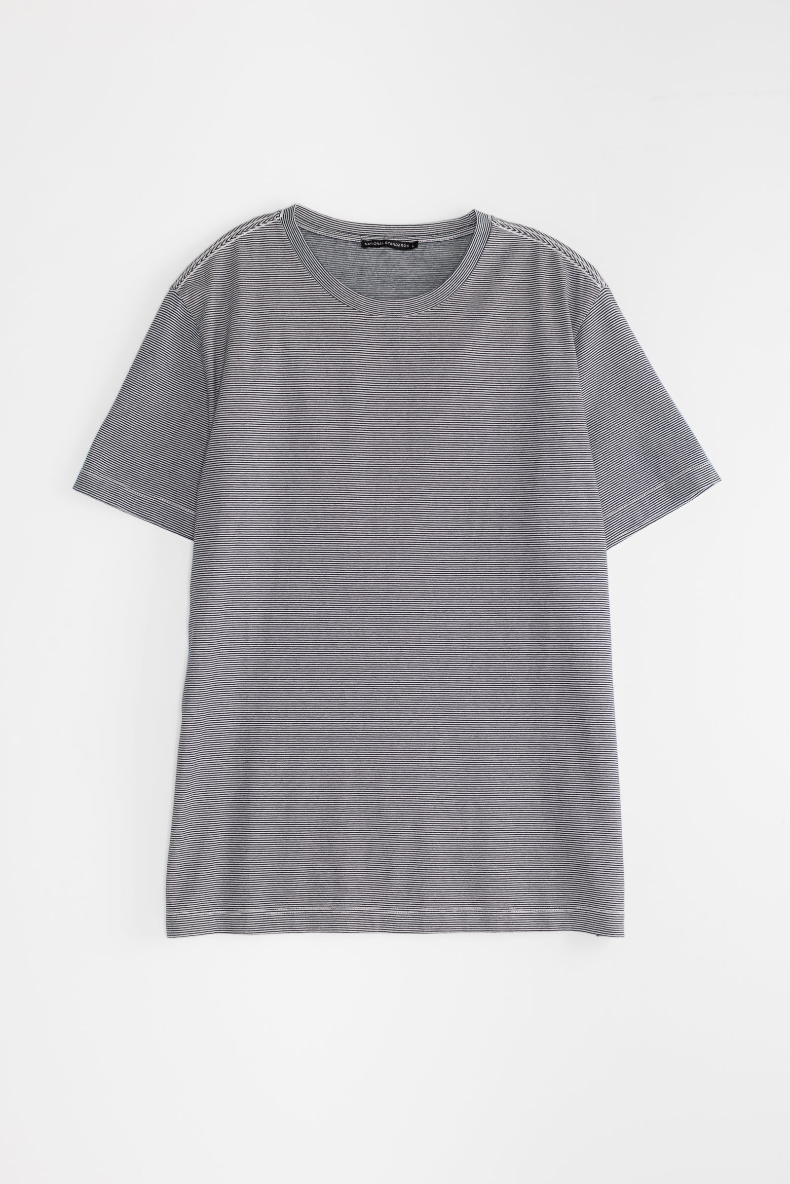 NS2171-1 Mini Stripe Crew Neck in Blue 01