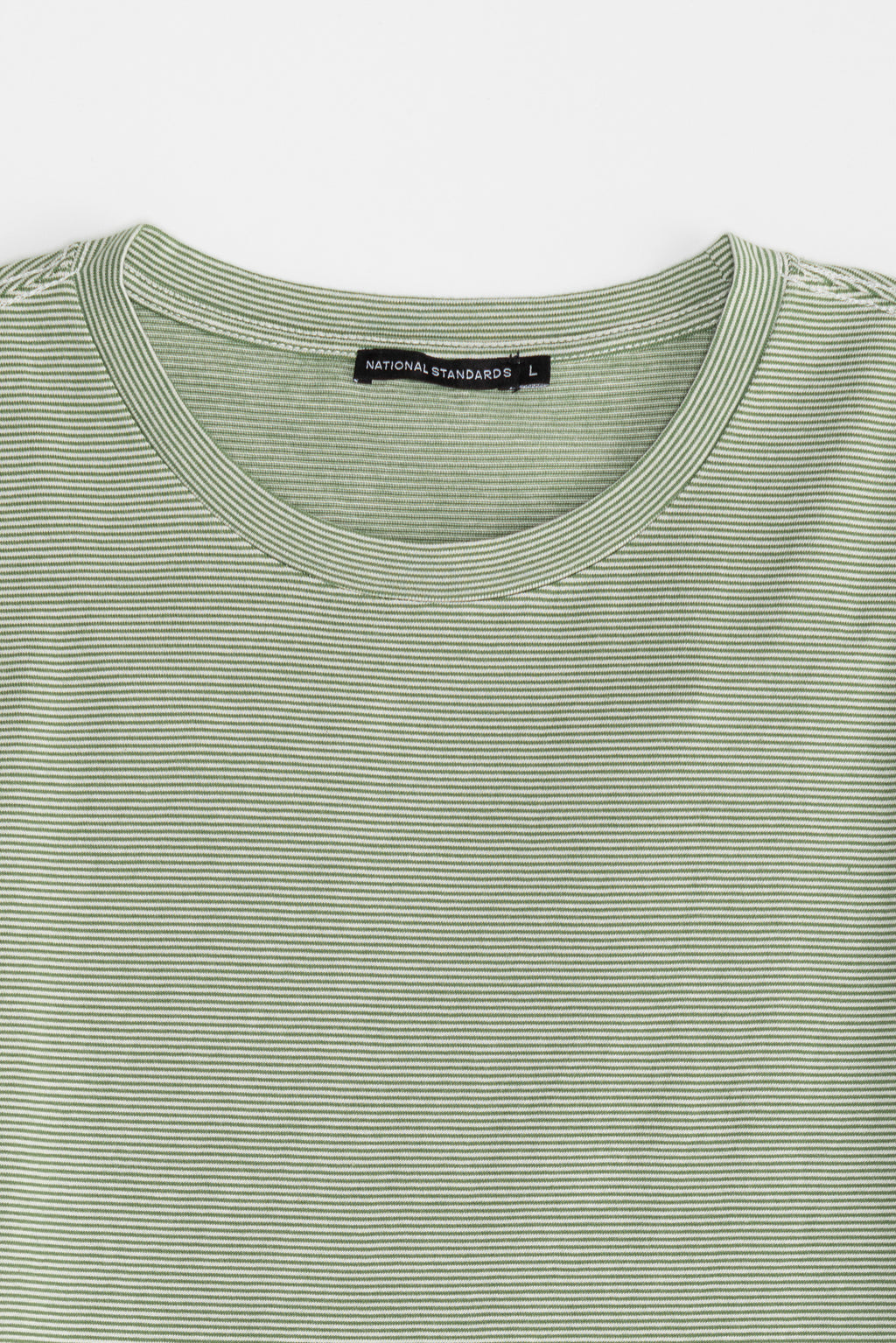 NS2171-2 Mini Stripe Crew Neck in Green 02