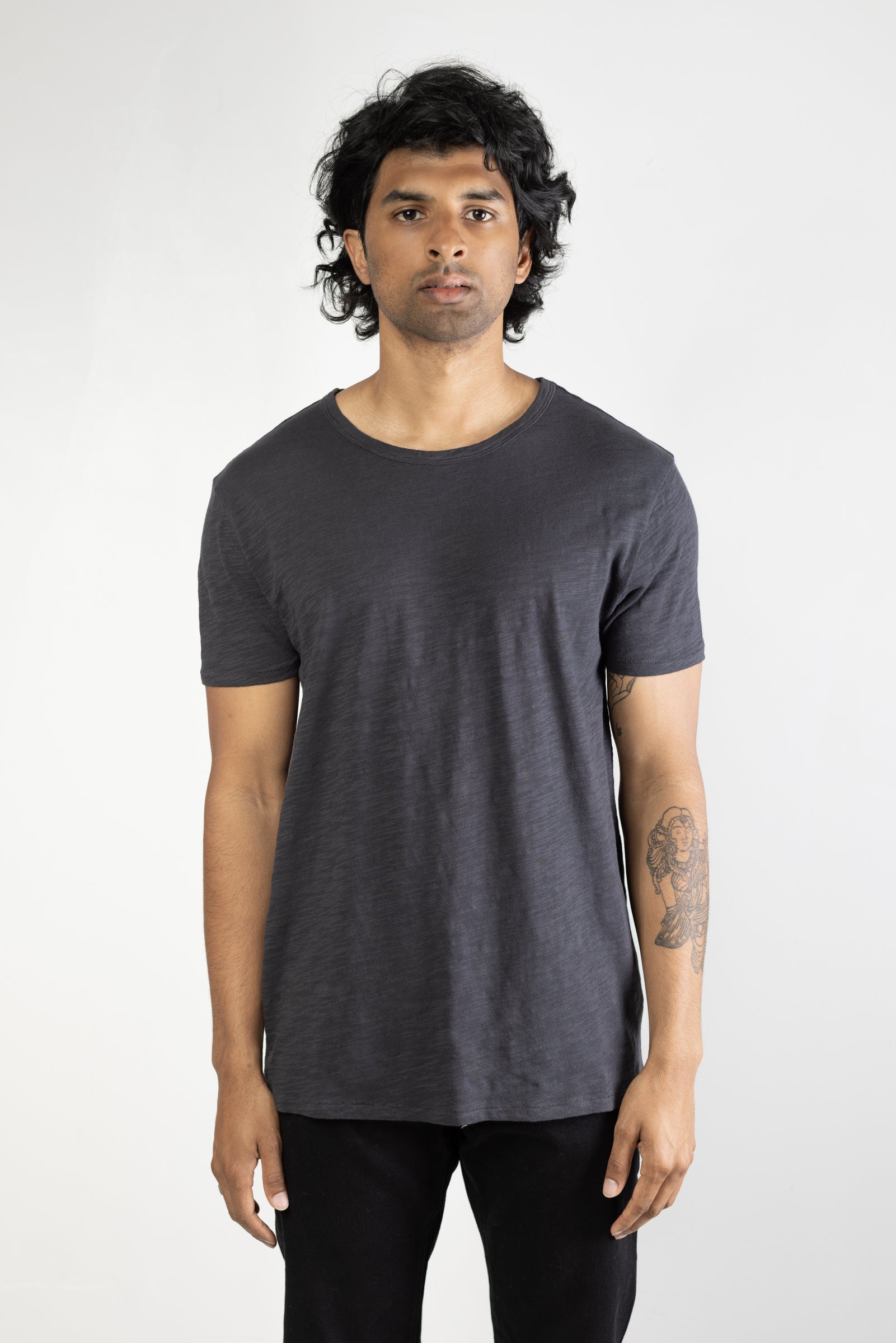 NS2138-4 Slub Jersey Crew in Slate 02