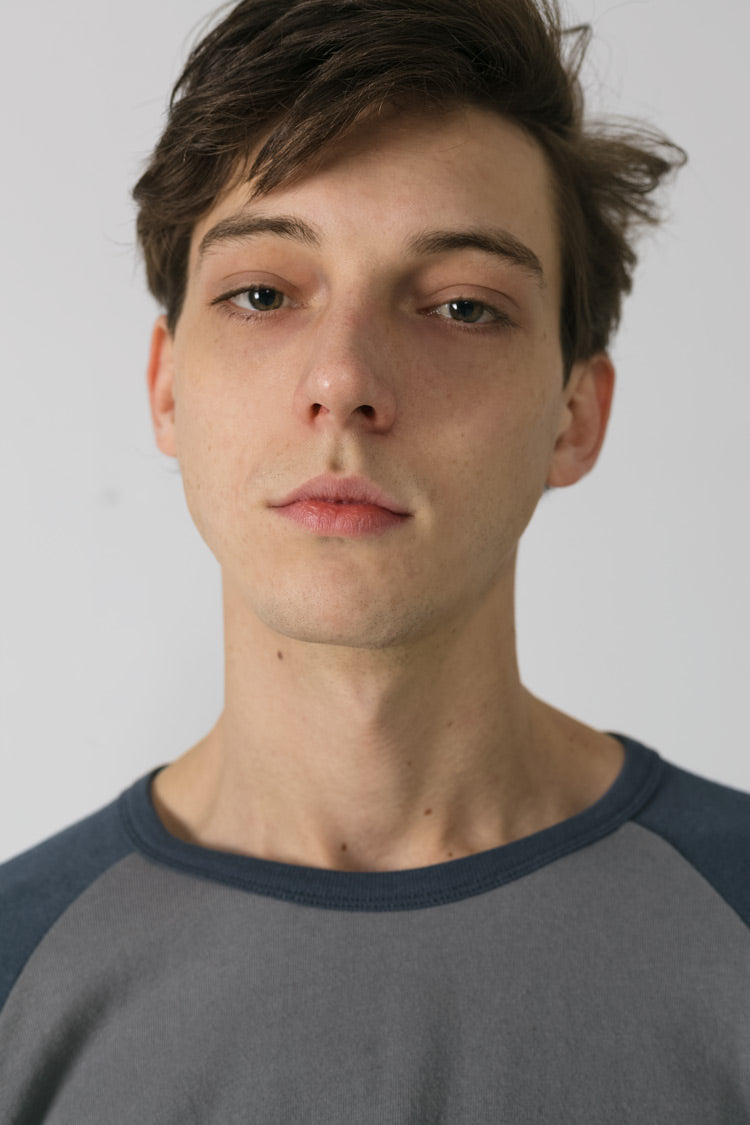 Ready-to-wear Spun Jersey Raglan in Grey / Blue 002