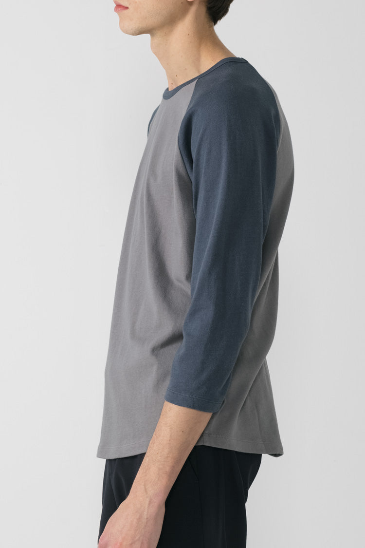 Ready-to-wear Spun Jersey Raglan in Grey / Blue 005