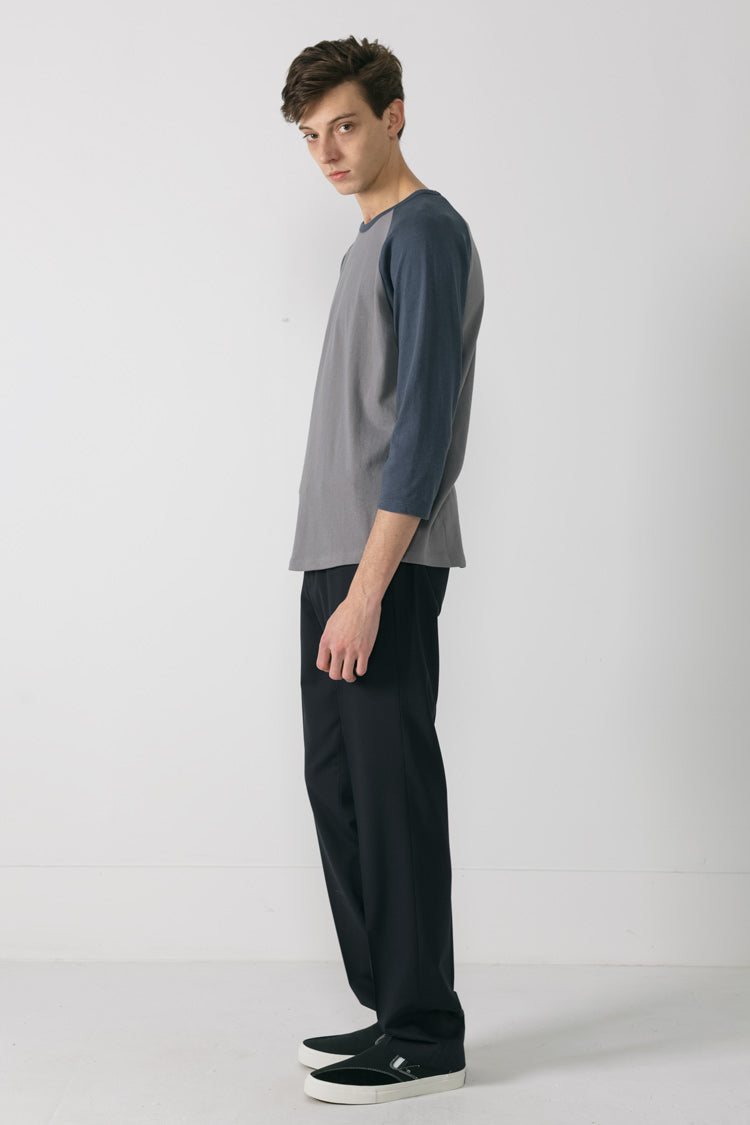 Ready-to-wear Spun Jersey Raglan in Grey / Blue 004