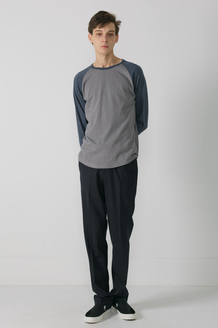 Ready-to-wear Spun Jersey Raglan in Grey / Blue 003