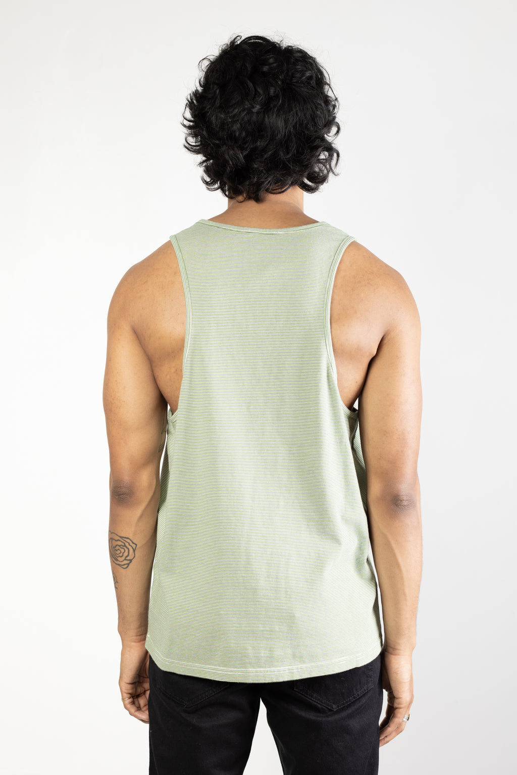 NS2170-2 Mini Stripe Tank Top in Green  05