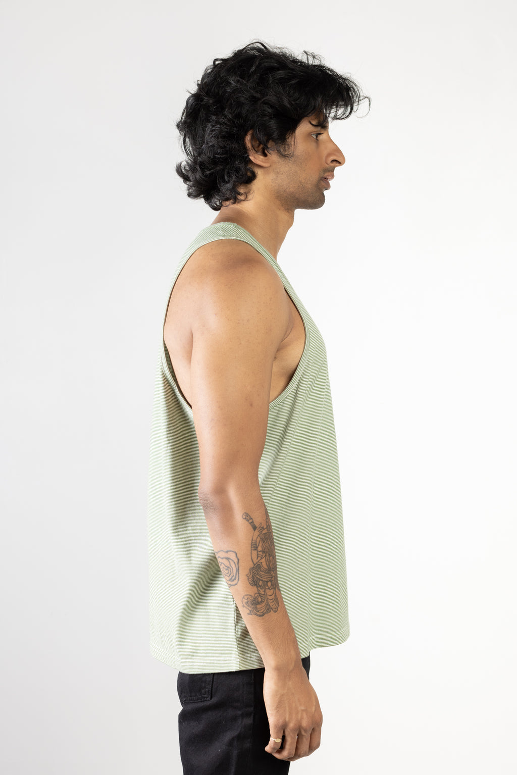 NS2170-2 Mini Stripe Tank Top in Green 04